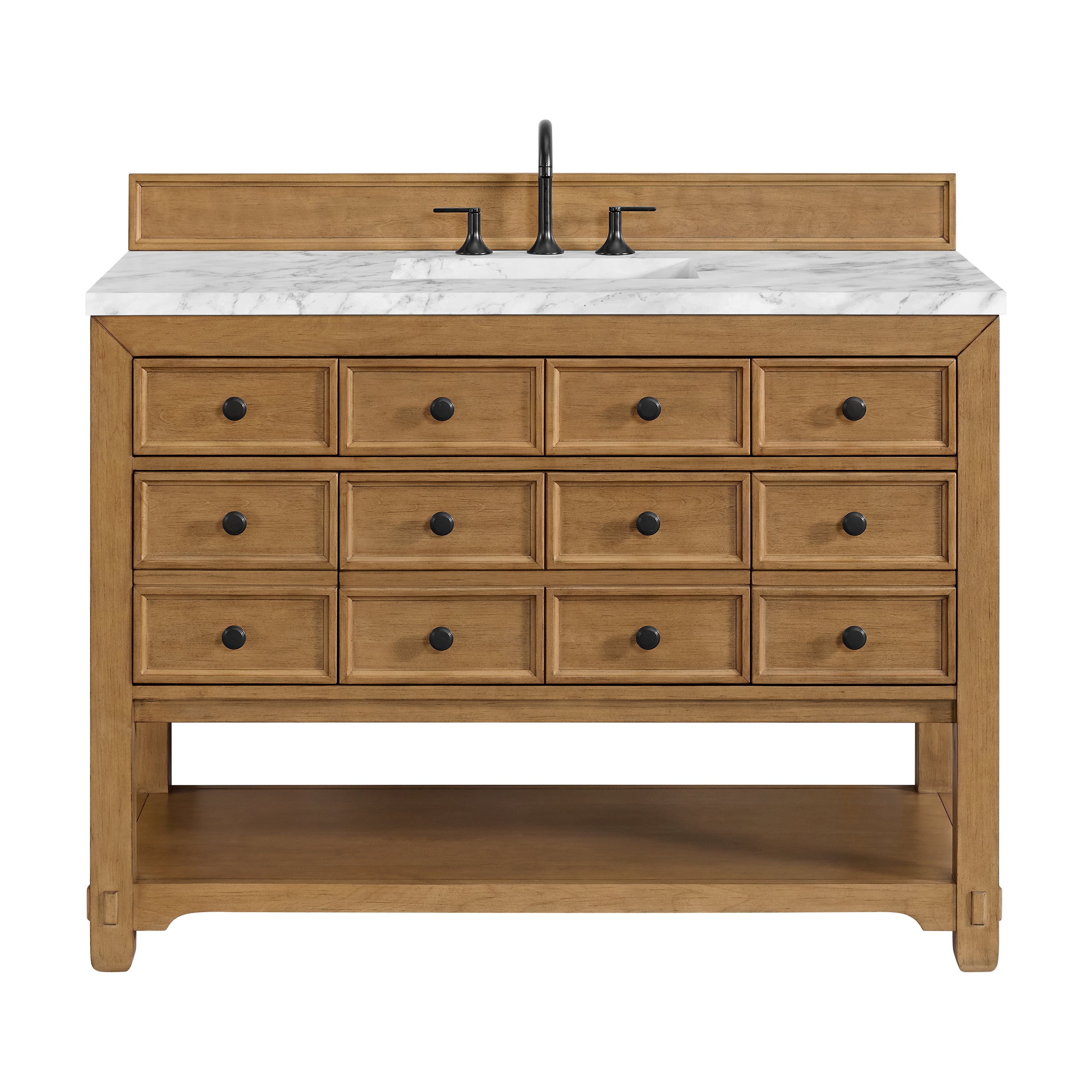 James Martin Vanities Malibu 48" Single Vanity - Amber Birch
