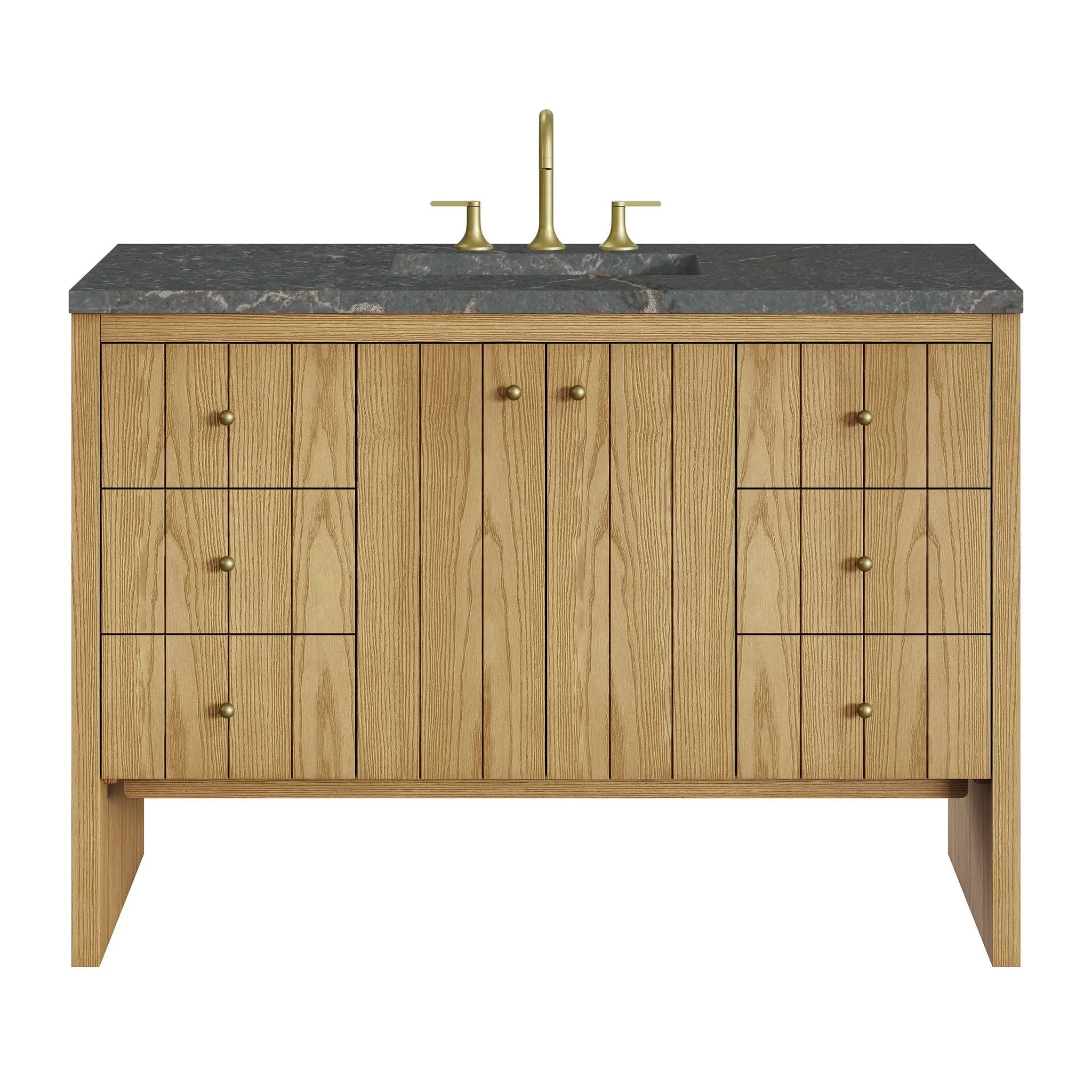 James Martin Hudson 48" Single Vanity Set - Light Natural Oak by James Martin Vanities