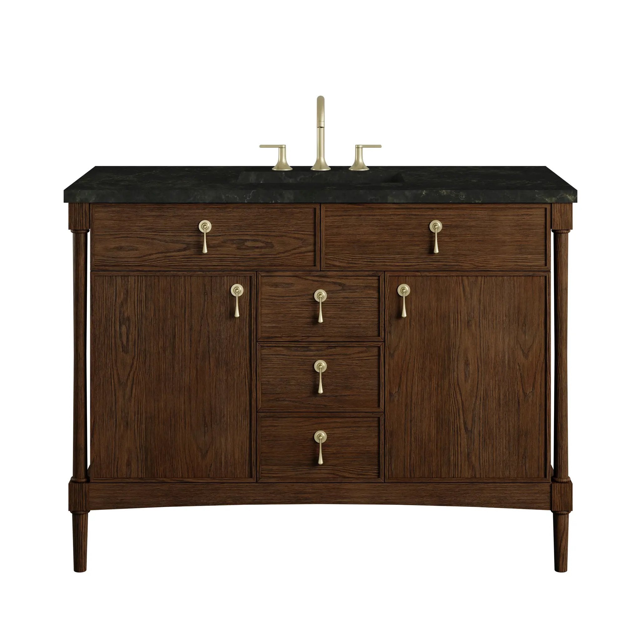James Martin Kinnsden 48" Single Vanity Set - Sable Oak by James Martin Vanities