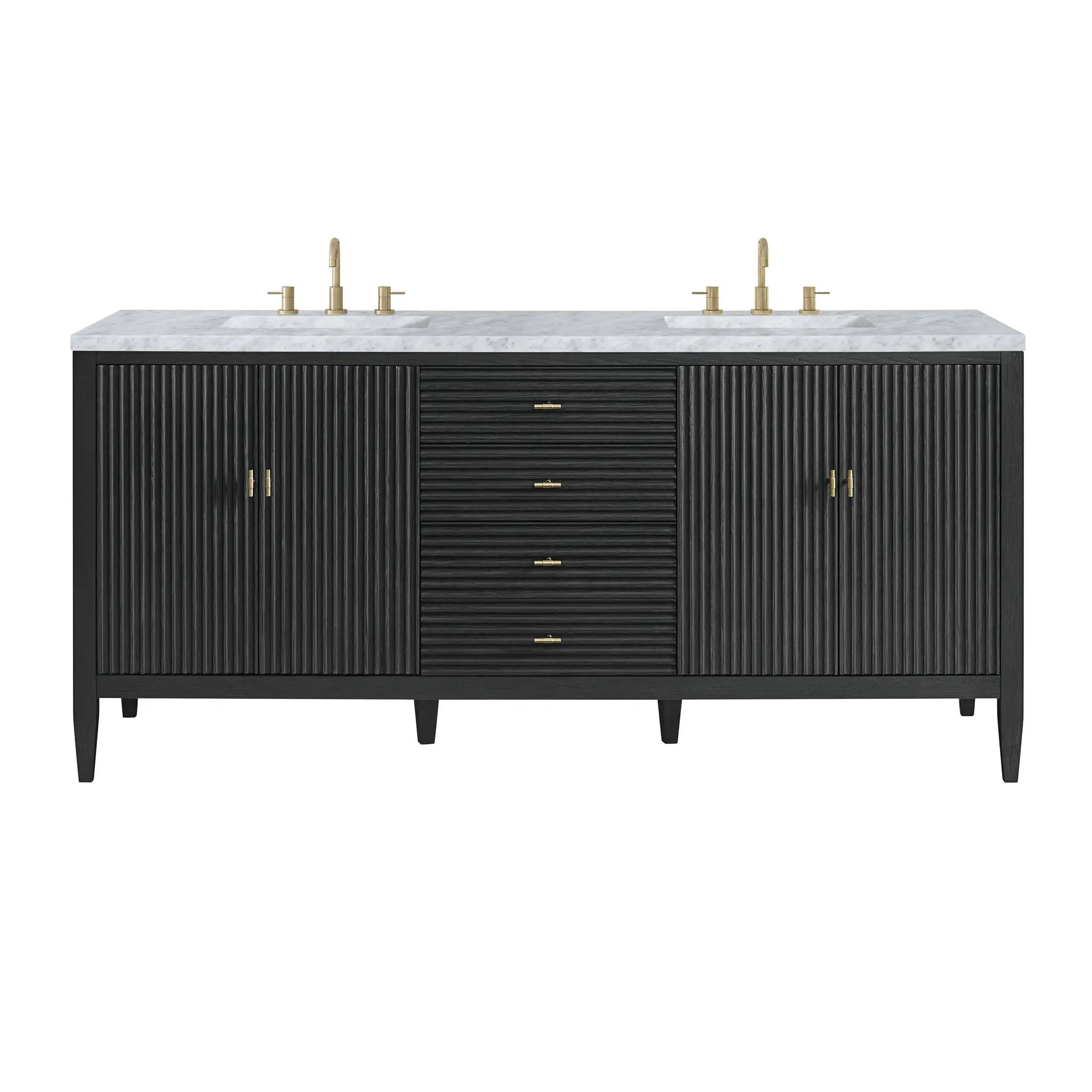 James Martin Myrrin 72" Vanity Set - Carbon Oak by James Martin Vanities