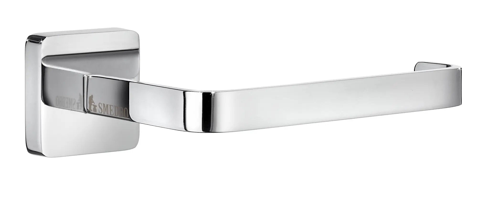 polished chrome toilet roll holder