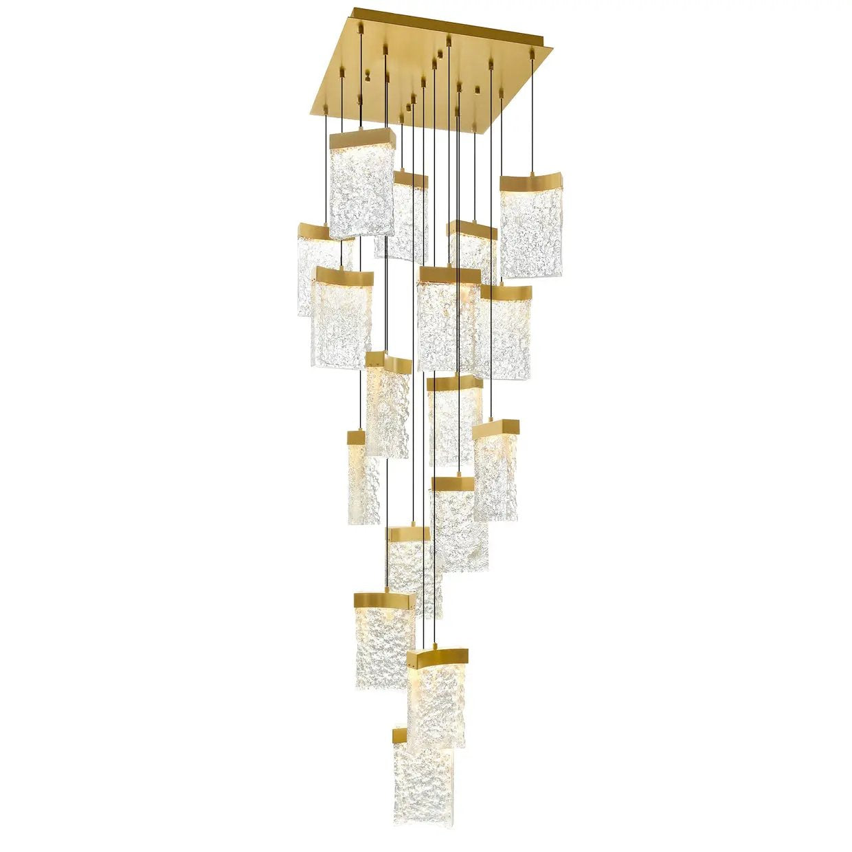CWI Lighting Lava Integrated LED 24" Chandelier with Handcrafted Glass by CWI Lighting