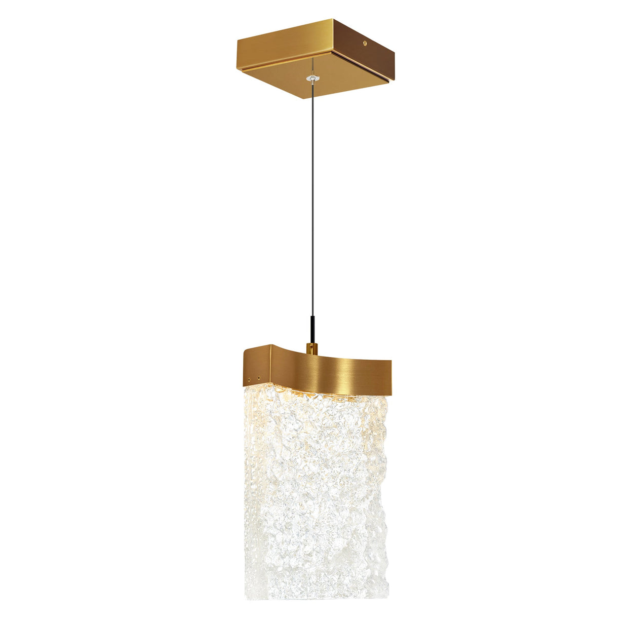 CWI Lighting Lava Integrated LED 6" Mini Pendant with Handcrafted Glass