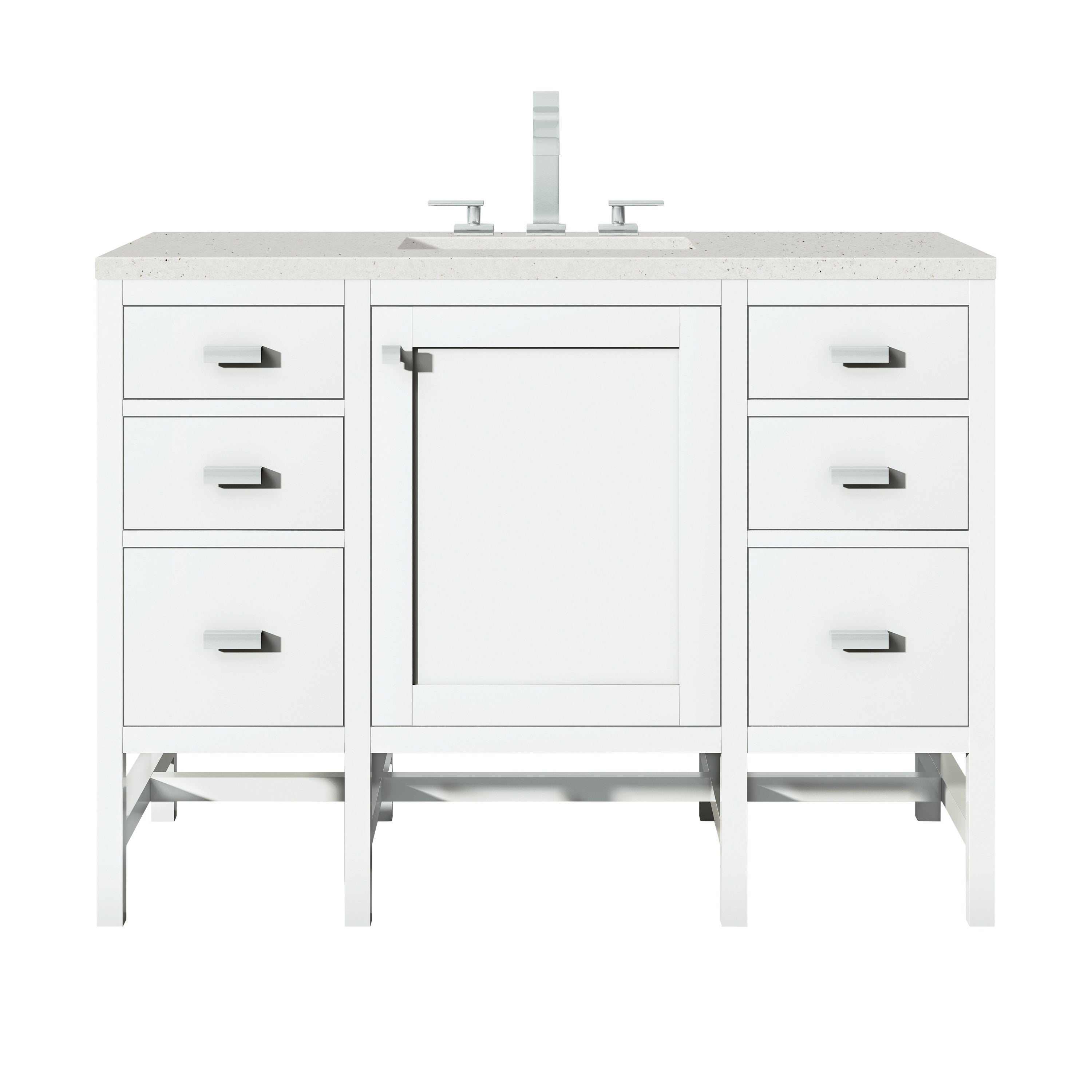 James Martin Vanities Addison 48" Single Vanity - Glossy White