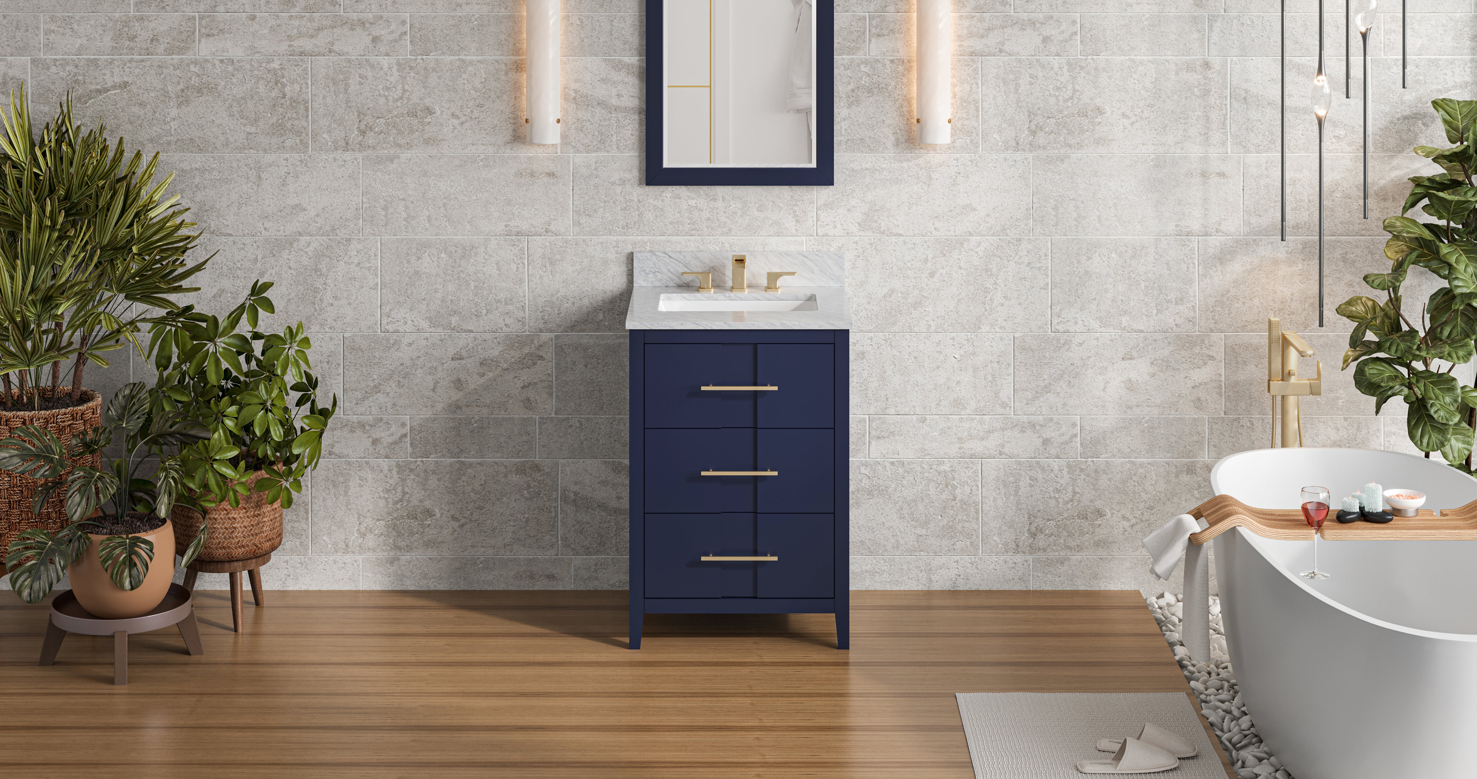 hale blue vanity