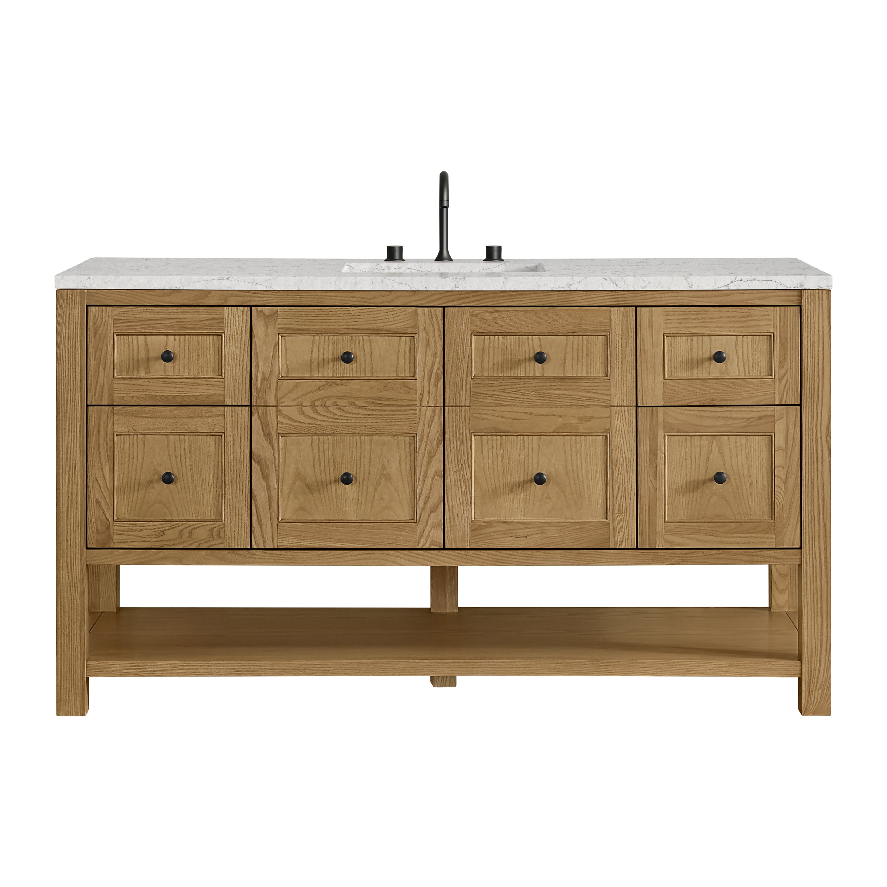 James Martin Vanities Breckenridge 60" Single Vanity - Light Natural Oak