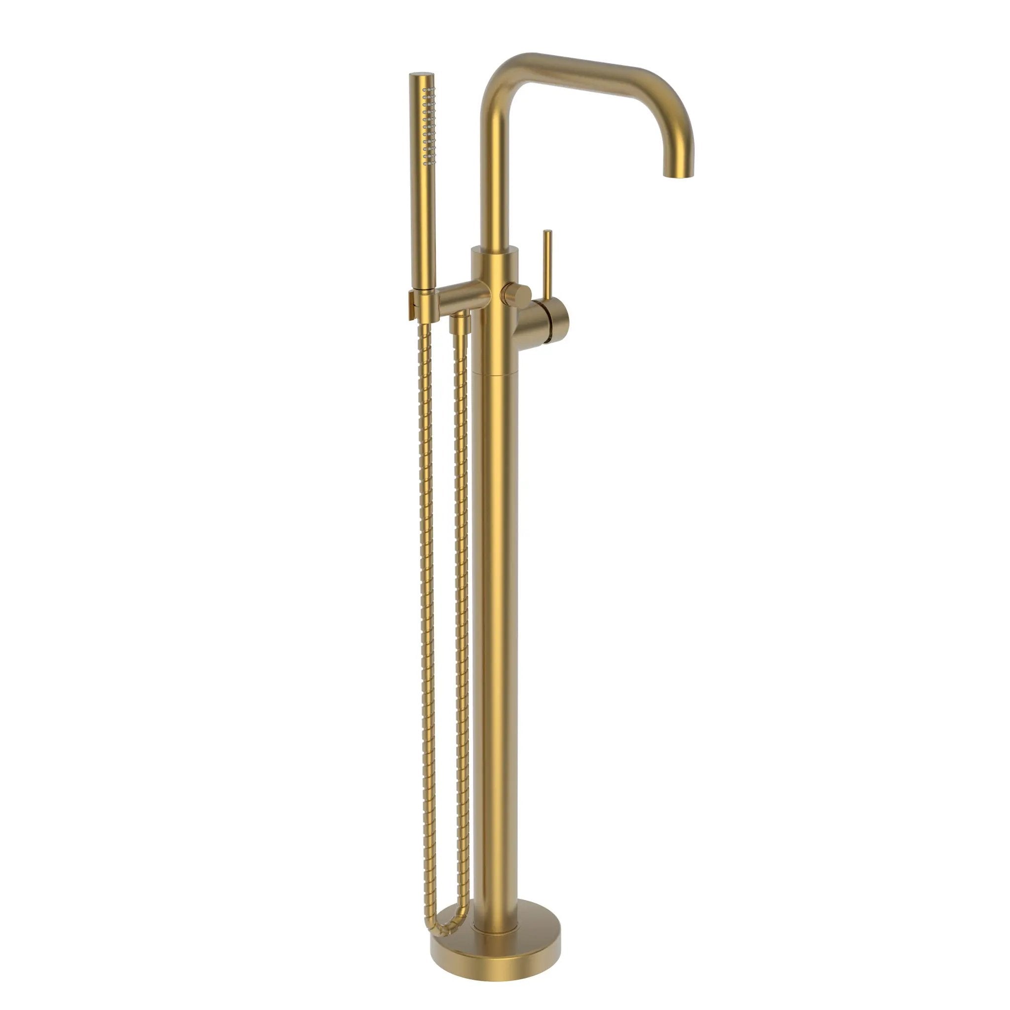 Newport Brass East Square Exposed Tub and Hand Shower Set - Free Standing by Newport Brass