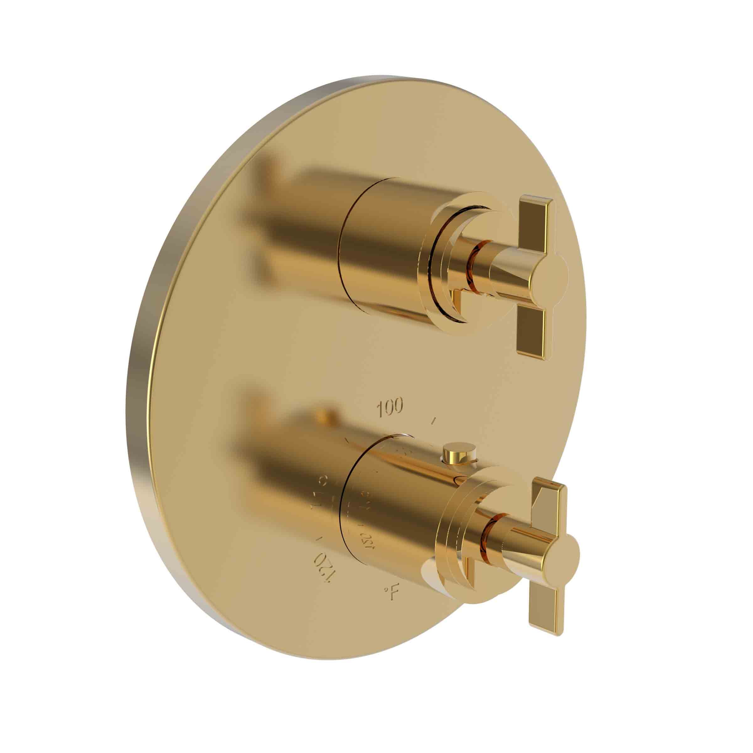 Newport Brass Tolmin 1/2" Round Thermostatic Trim Plate with Handle