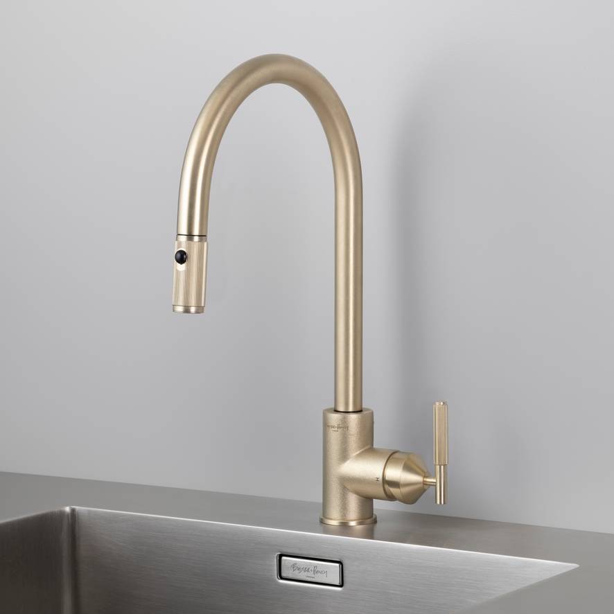 brass kitchen faucet