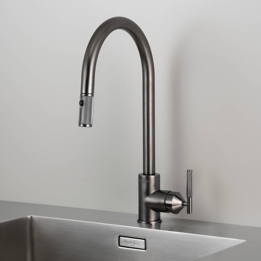 Buster + Punch Linear Pull-out With Dual Spray Kitchen Faucet