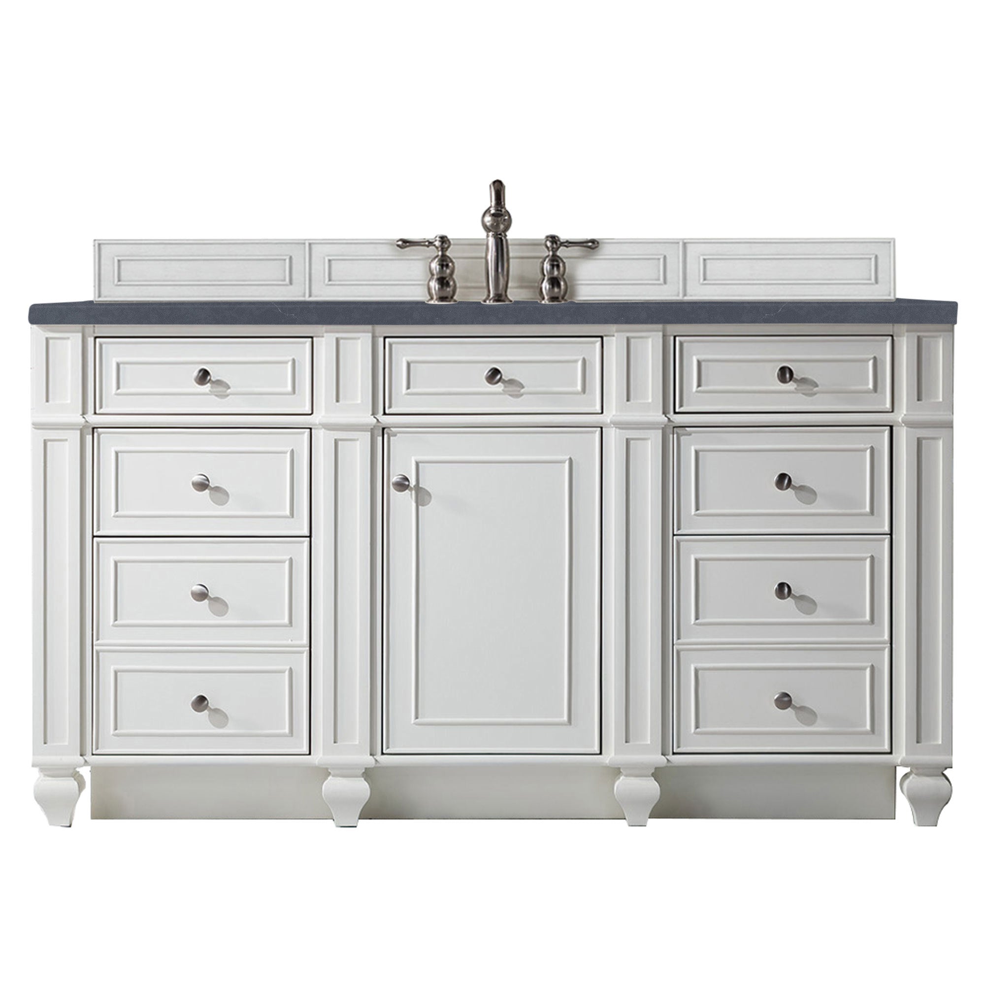James Martin Vanities Bristol 60" Single Vanity - Bright White