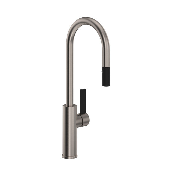 Rohl Tuario Pull-Down Bar/Food Prep Kitchen Faucet with C-Spout