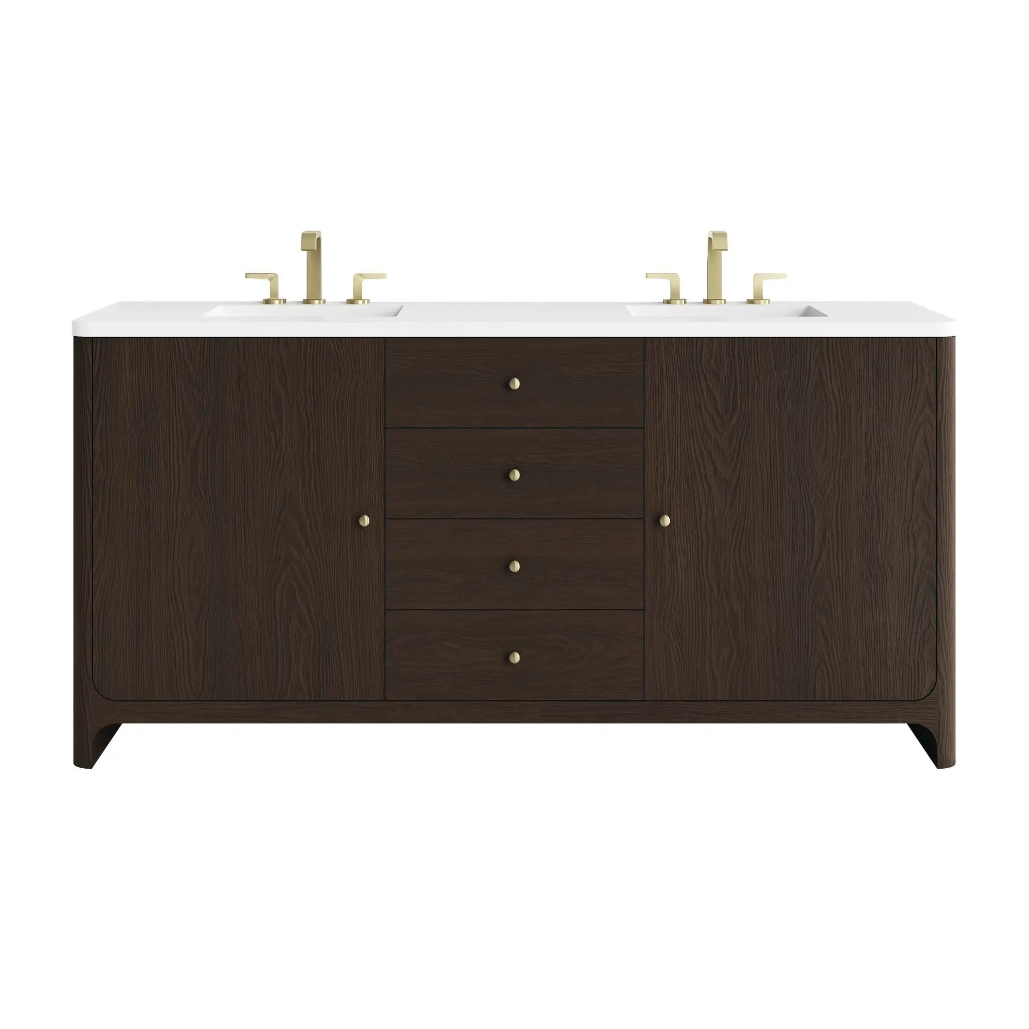James Martin Gracyn 72" Double Vanity Set - Sable by James Martin Vanities