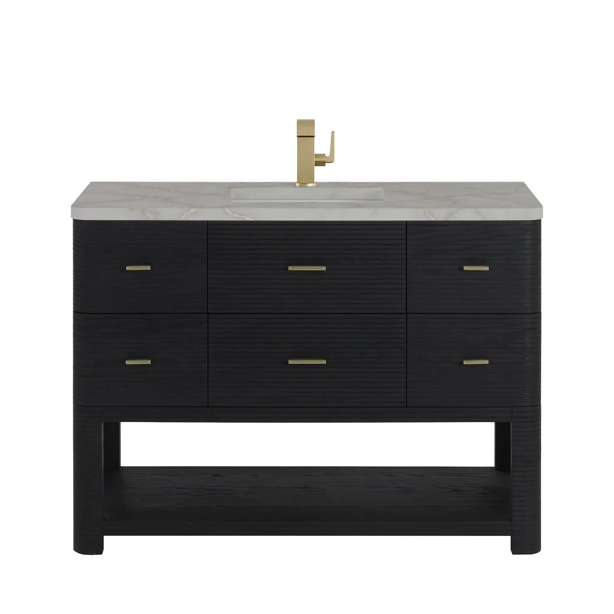 carbon oak vanity