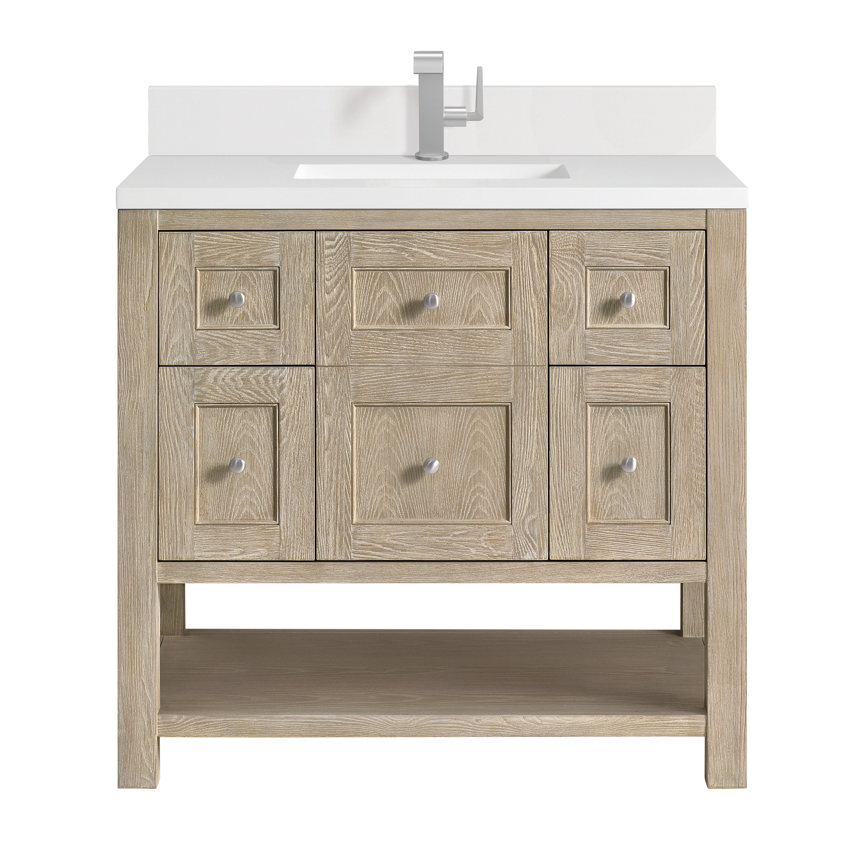 James Martin Vanities Breckenridge 36" Single Vanity - Whitewashed Oak