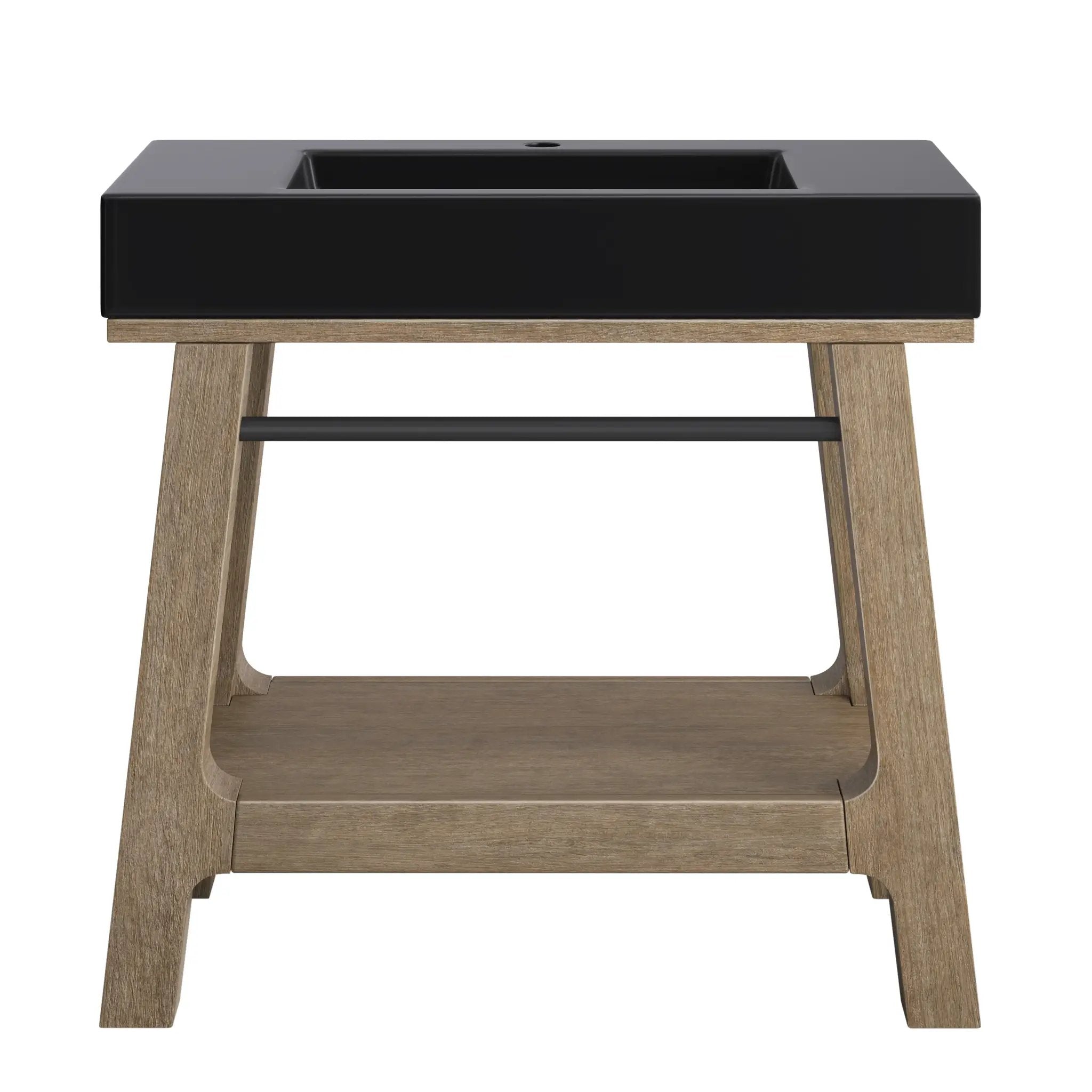 James Martin Auburn 36" Single Sink Console - Weathered Timber by James Martin Vanities