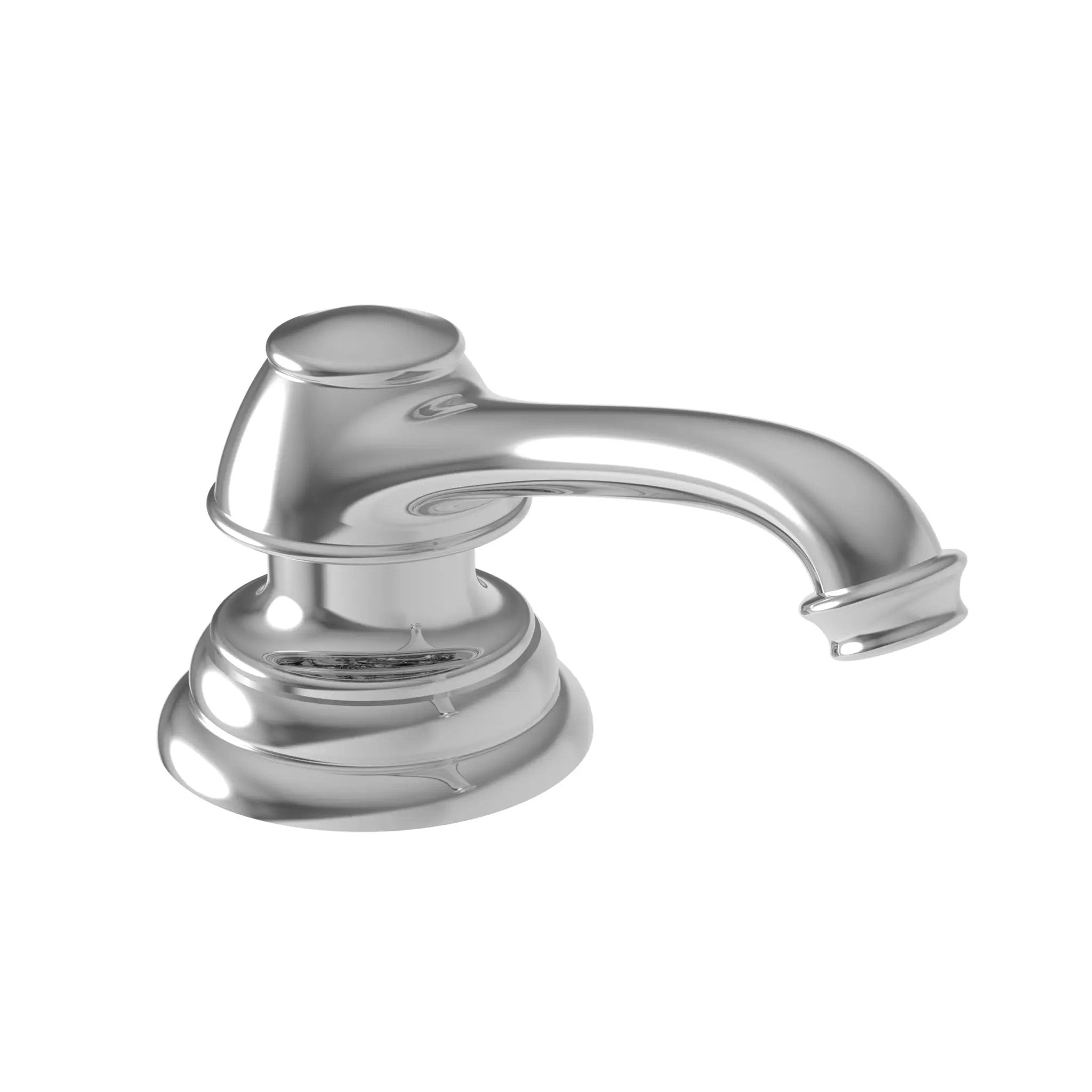 polished chrome soap dispenser