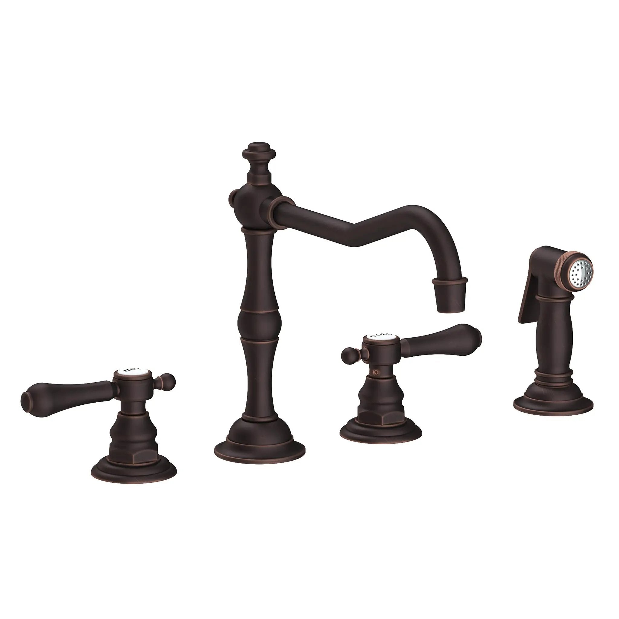 Newport Brass Chesterfield Kitchen Faucet with Side Spray by Newport Brass