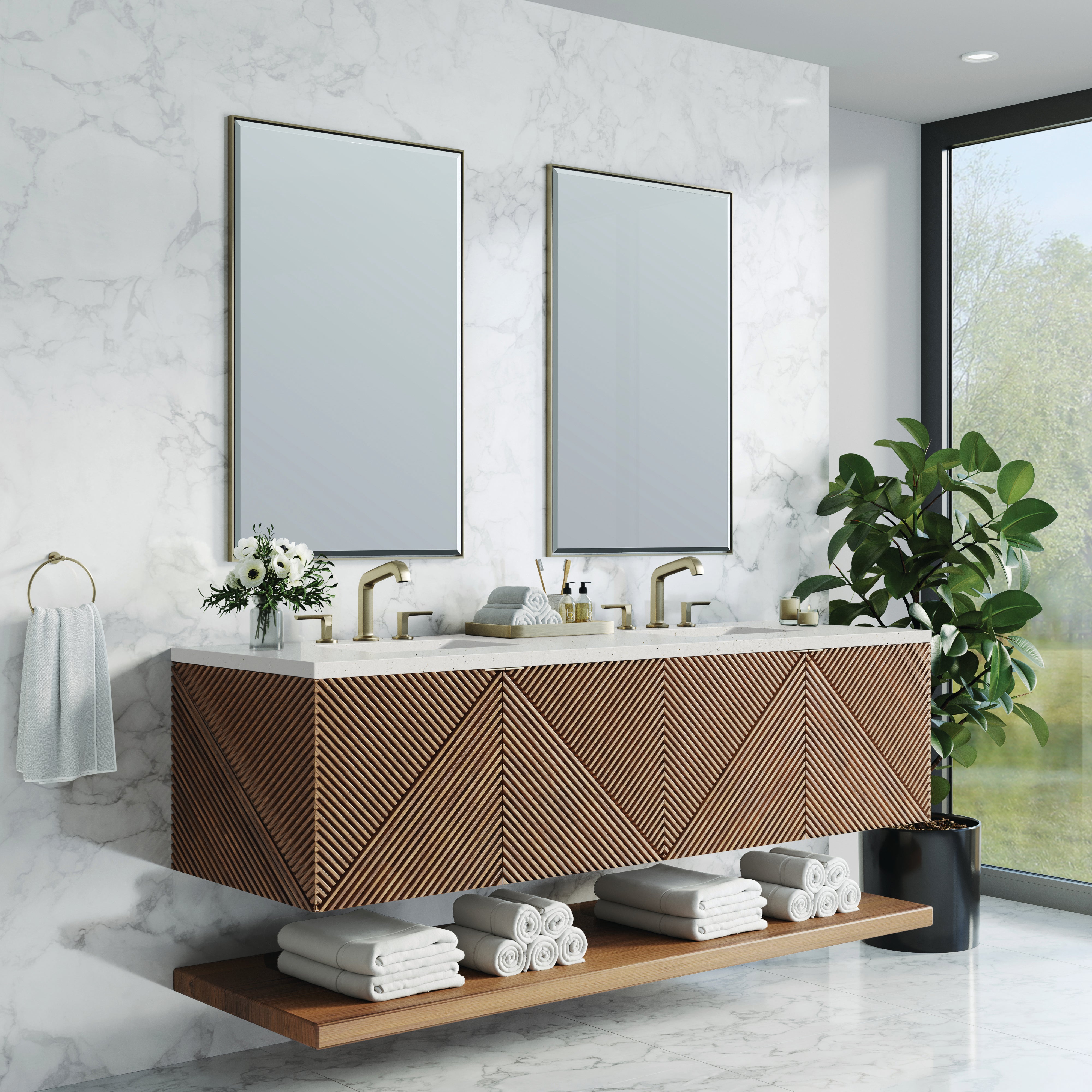 chestnut vanity