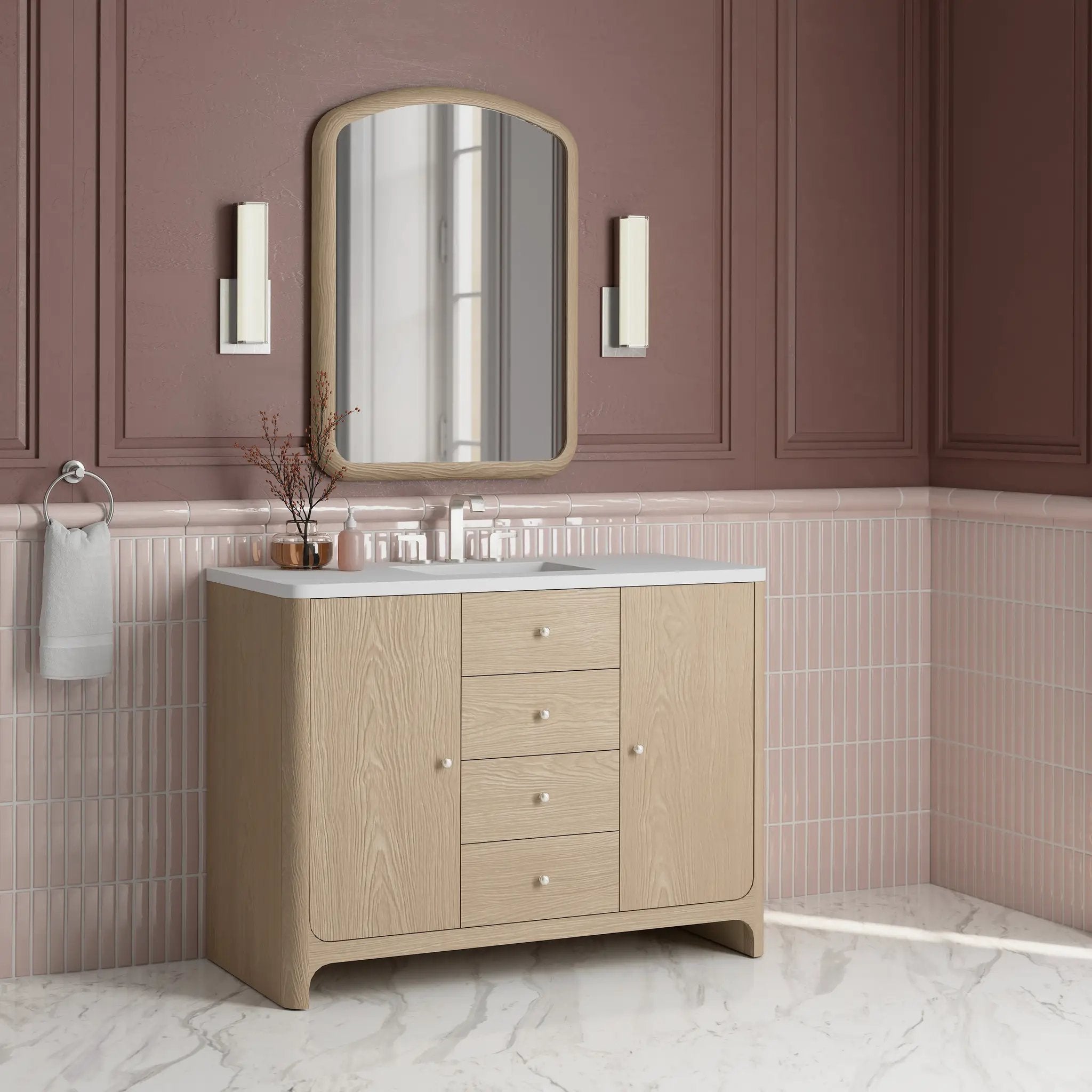 coastal driftwood vanity
