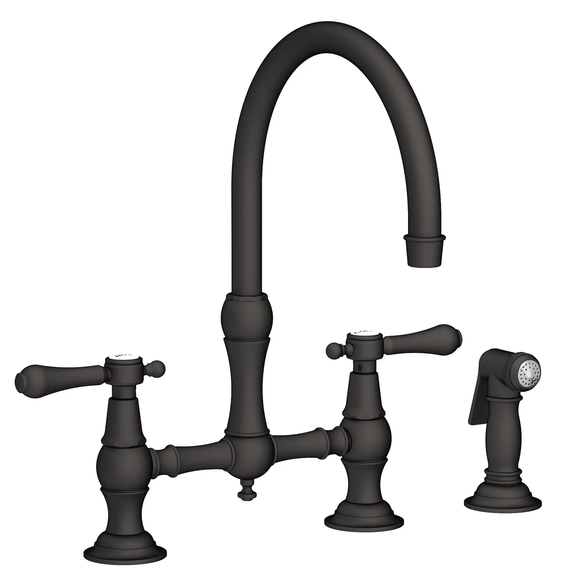 Newport Brass Chesterfield Kitchen Bridge Faucet with Side Spray by Newport Brass