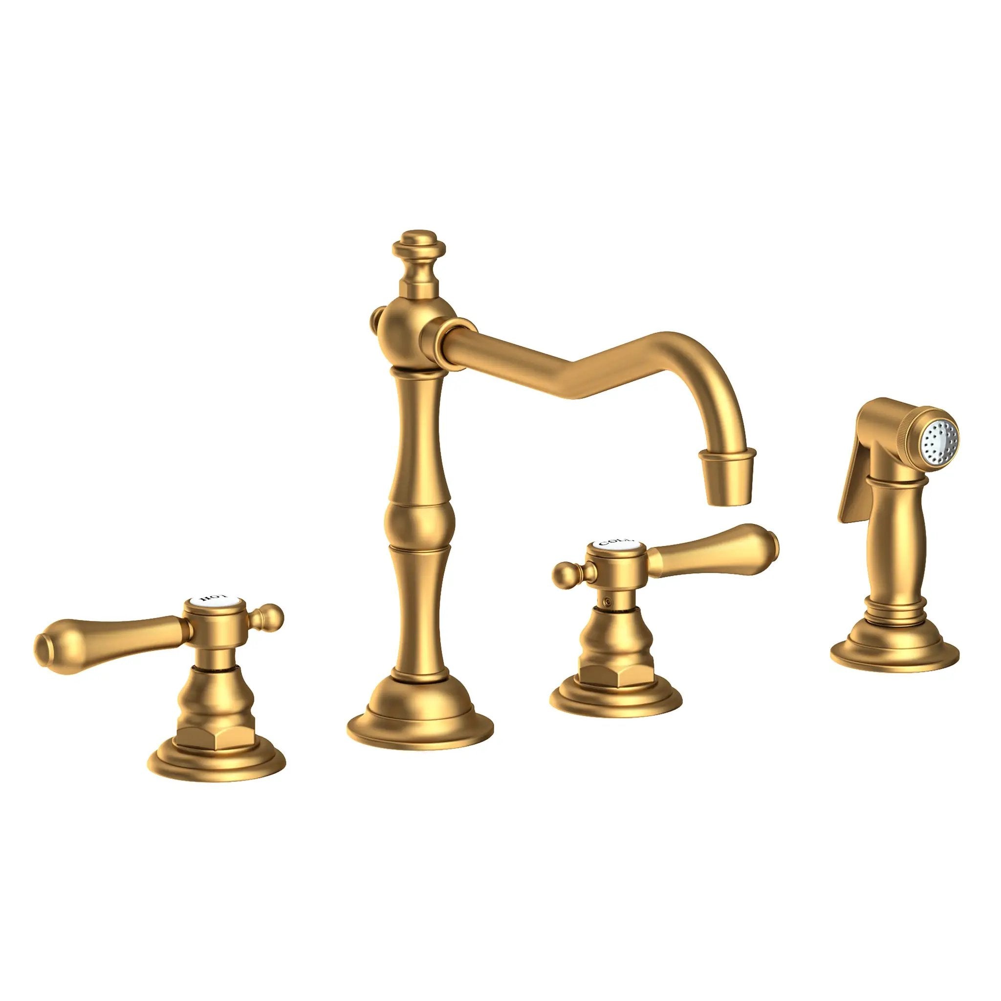 Newport Brass Chesterfield Kitchen Faucet with Side Spray by Newport Brass