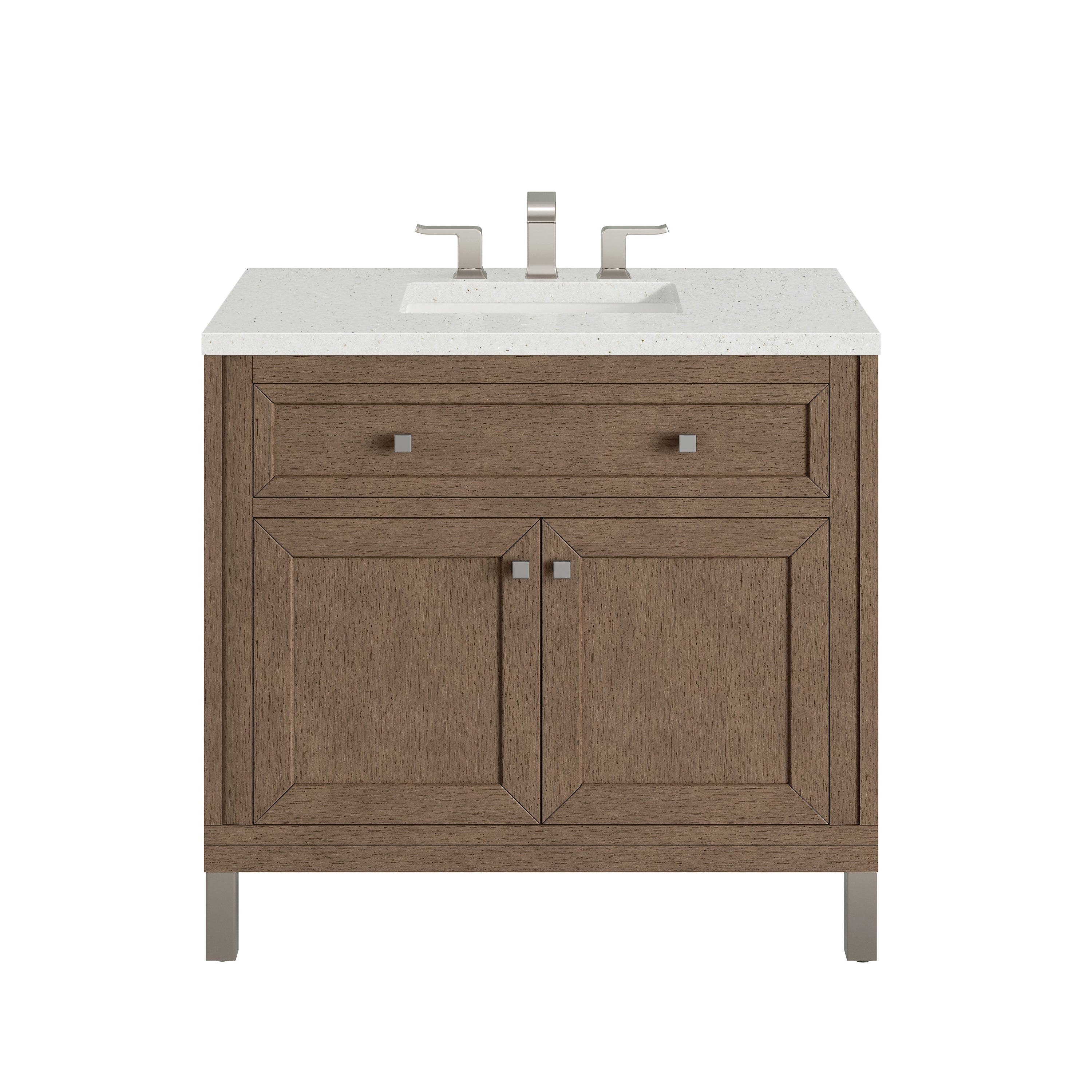James Martin Vanities Chicago 36" Single Vanity - Whitewashed Walnut