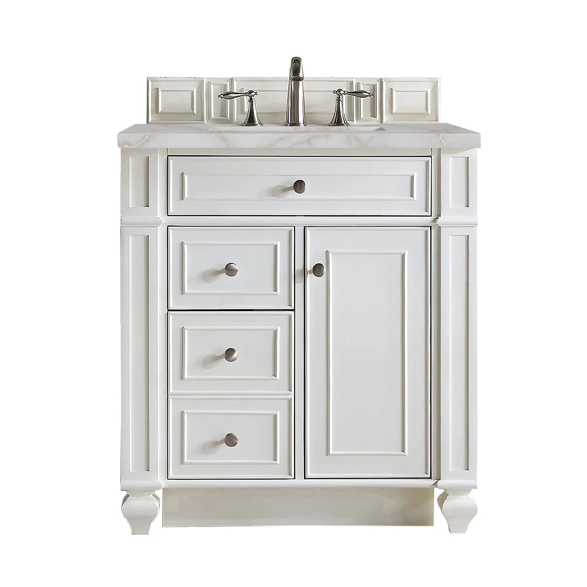 James Martin Bristol 30" Single Vanity Set - Bright White by James Martin Vanities