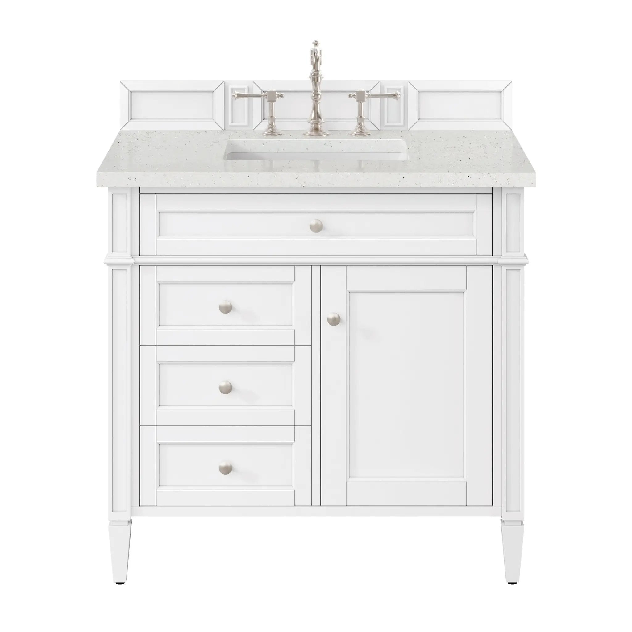 James Martin Brittany 36" Single Vanity Set - Bright White by James Martin Vanities