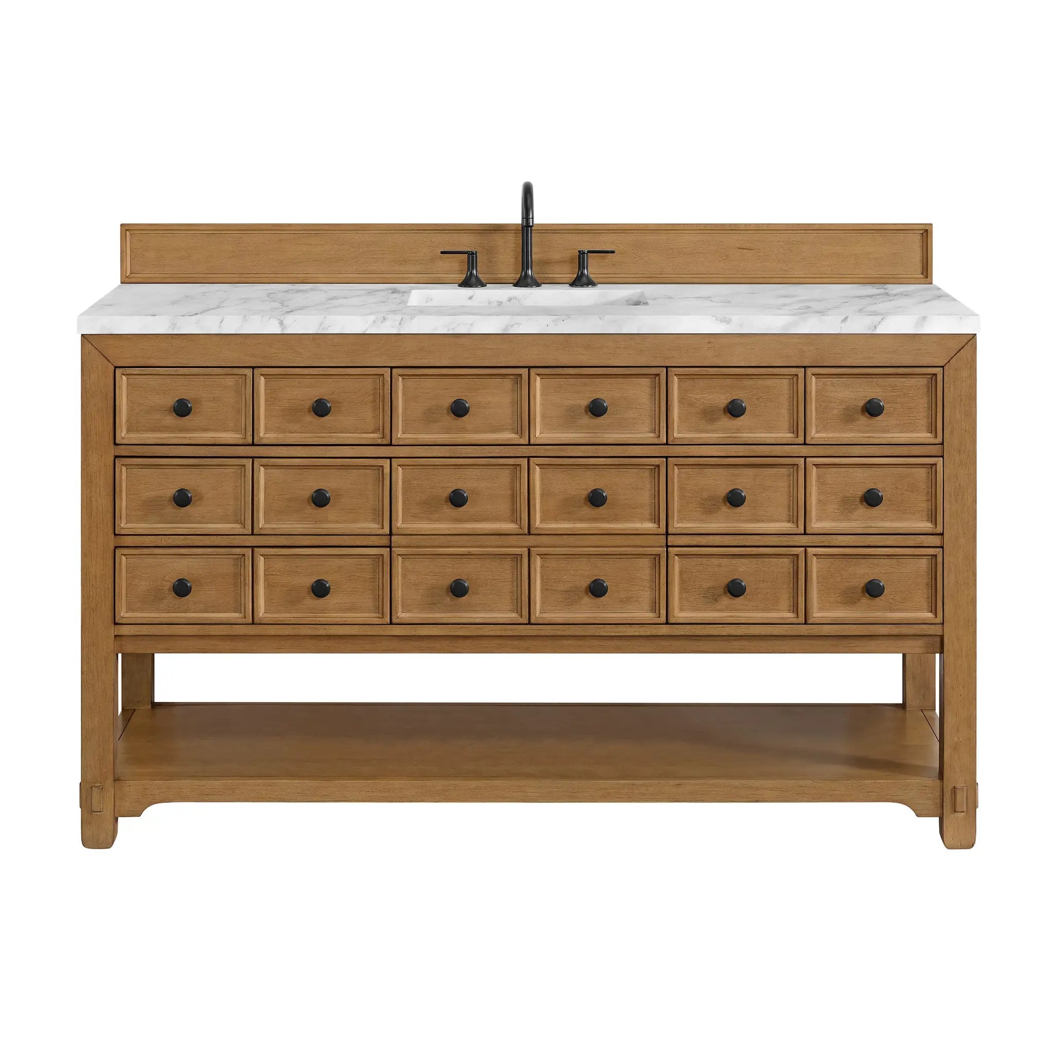 James Martin Malibu 60" Single Vanity Set - Amber Birch by James Martin Vanities