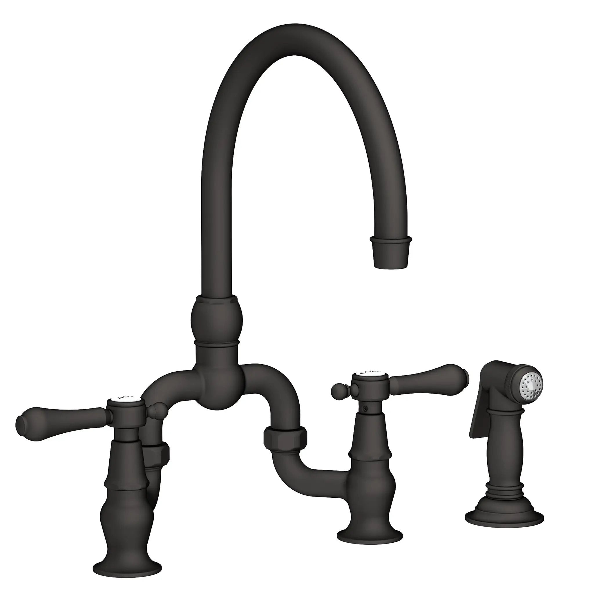 Newport Brass Chesterfield Kitchen Bridge Faucet with Side Spray by Newport Brass