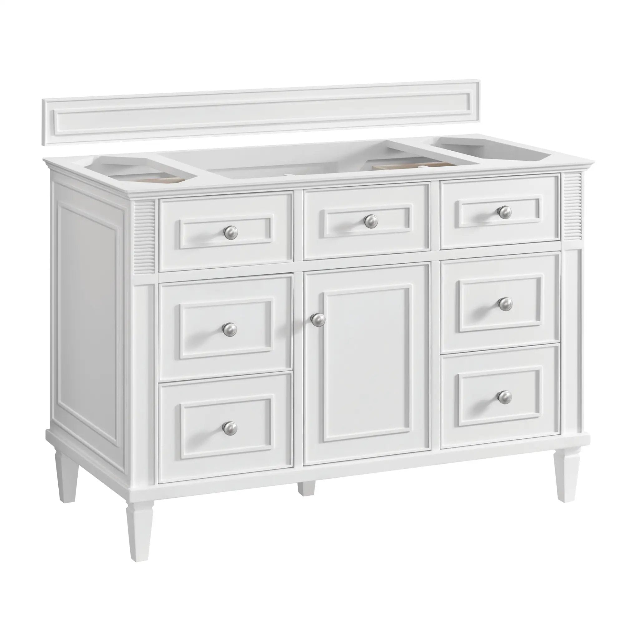 bright white vanity
