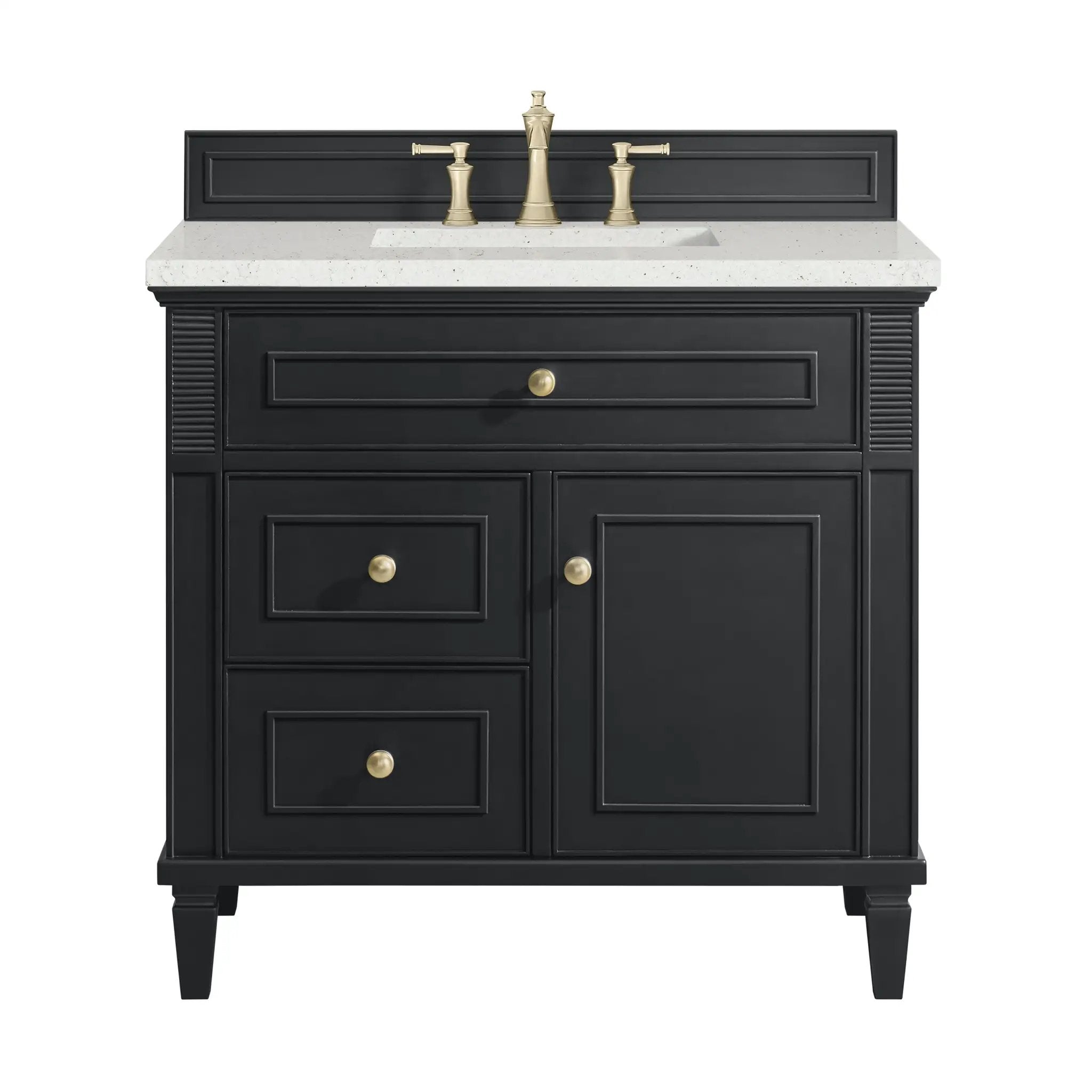 James Martin Lorelai 36" Single Vanity Set - Black Onyx by James Martin Vanities