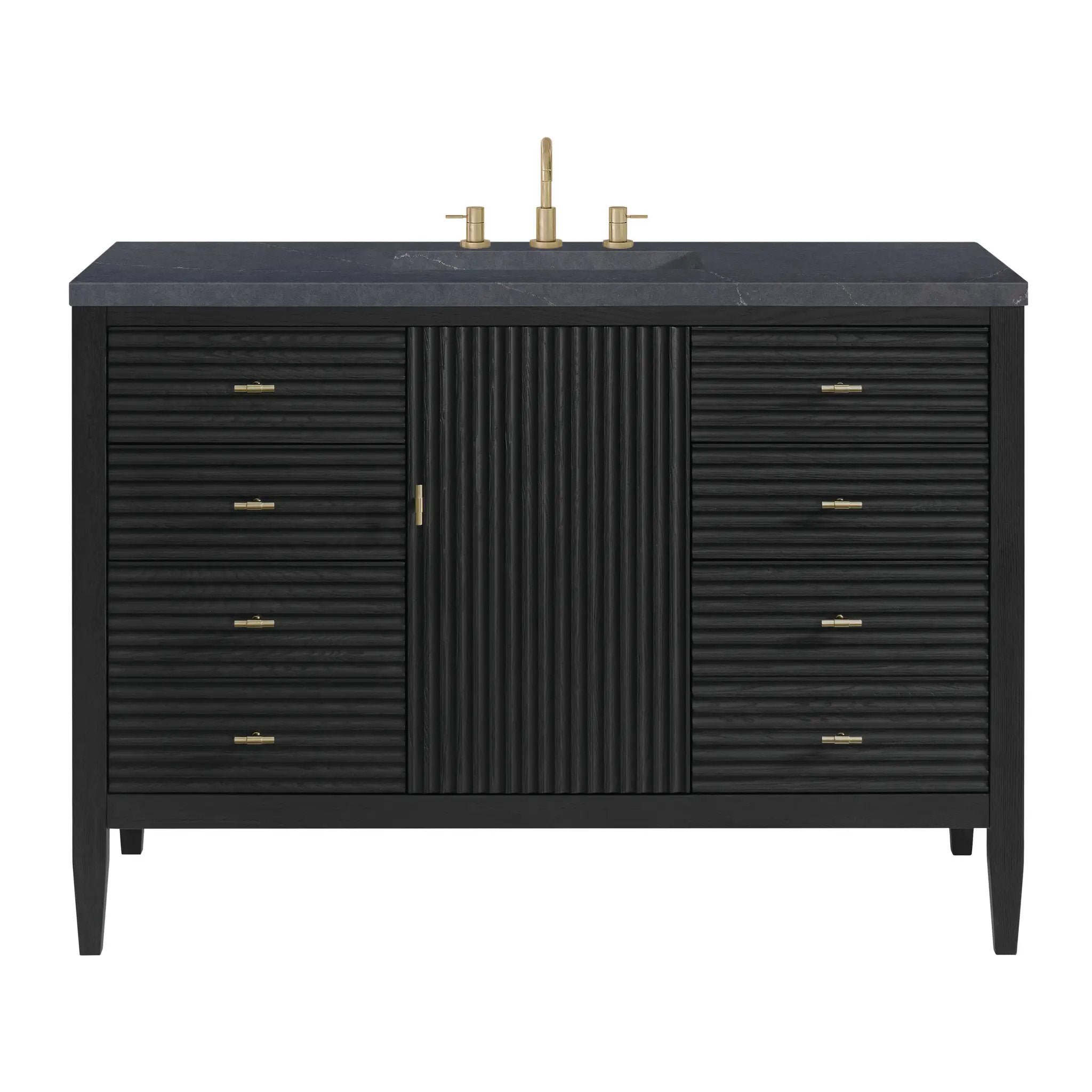 James Martin Myrrin 48" Single Vanity Set - Carbon Oak by James Martin Vanities