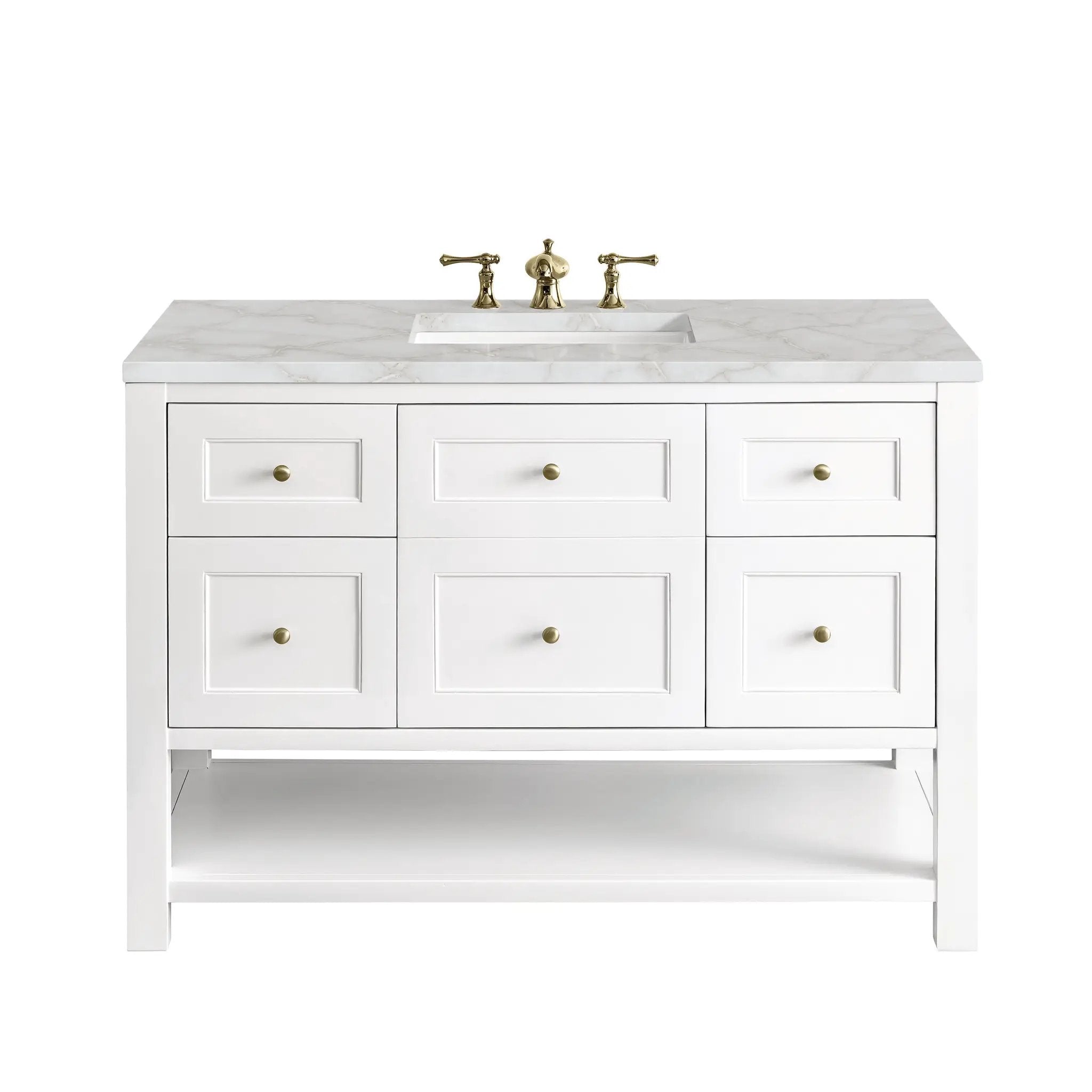 James Martin Breckenridge 48" Single Vanity Set - Bright White by James Martin Vanities