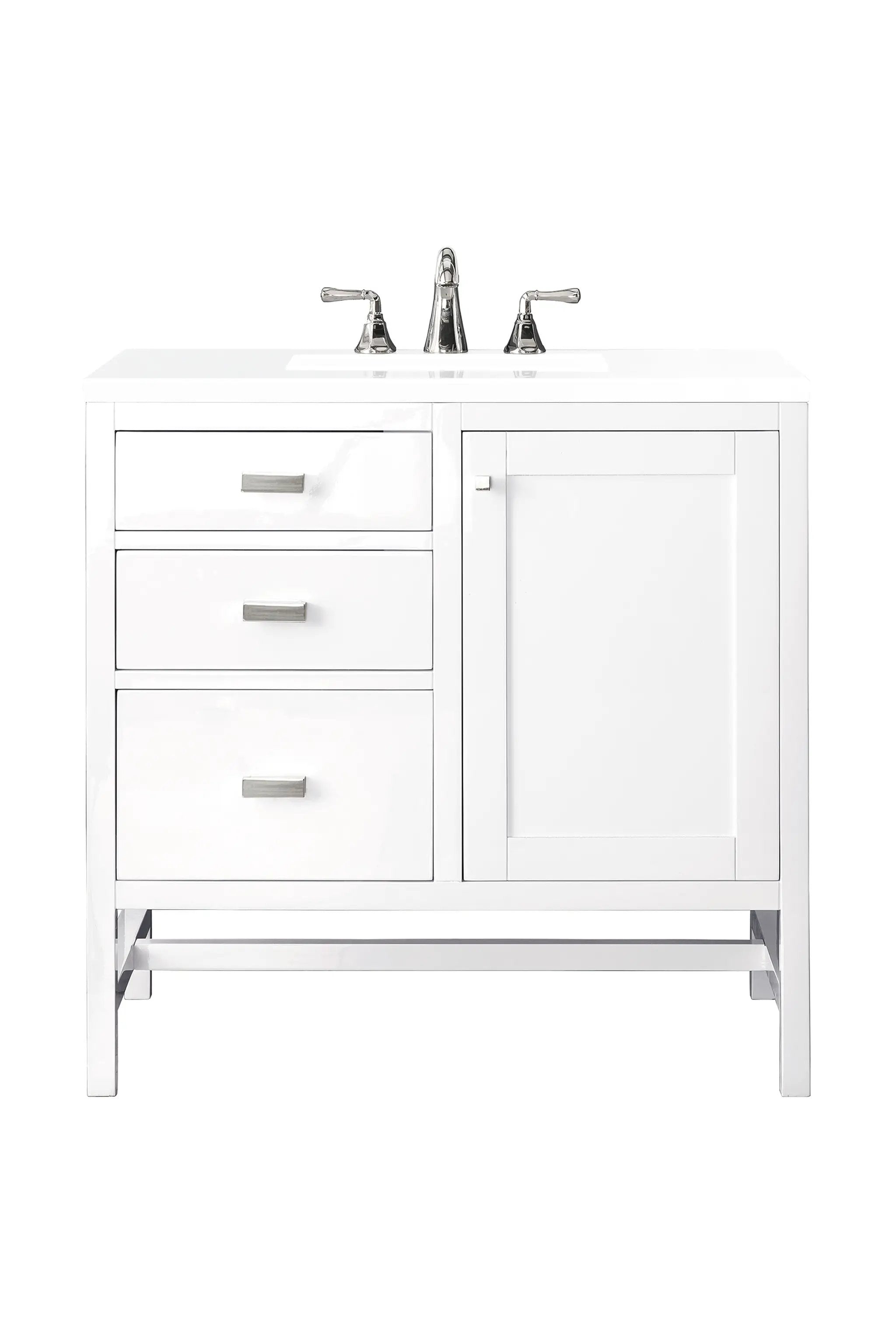 James Martin Addison 36" Single Vanity Set - Glossy White by James Martin Vanities