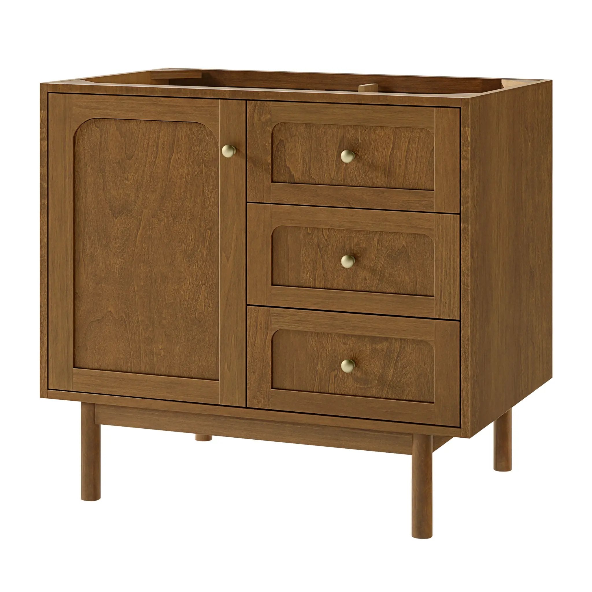 honey oak vanity