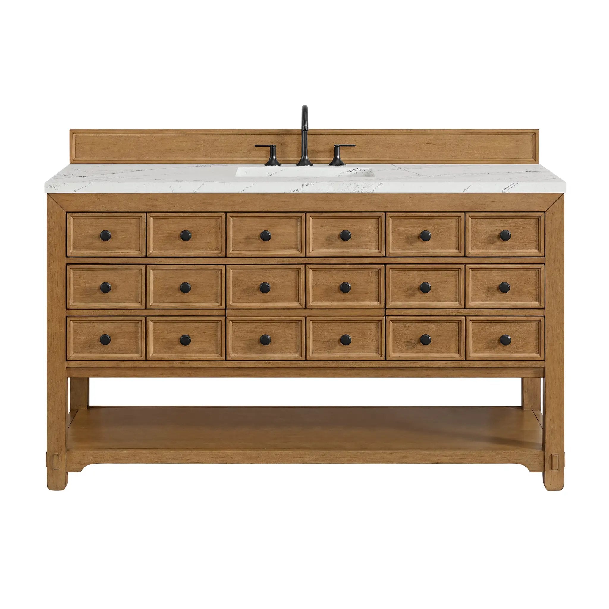 James Martin Malibu 60" Single Vanity Set - Amber Birch by James Martin Vanities