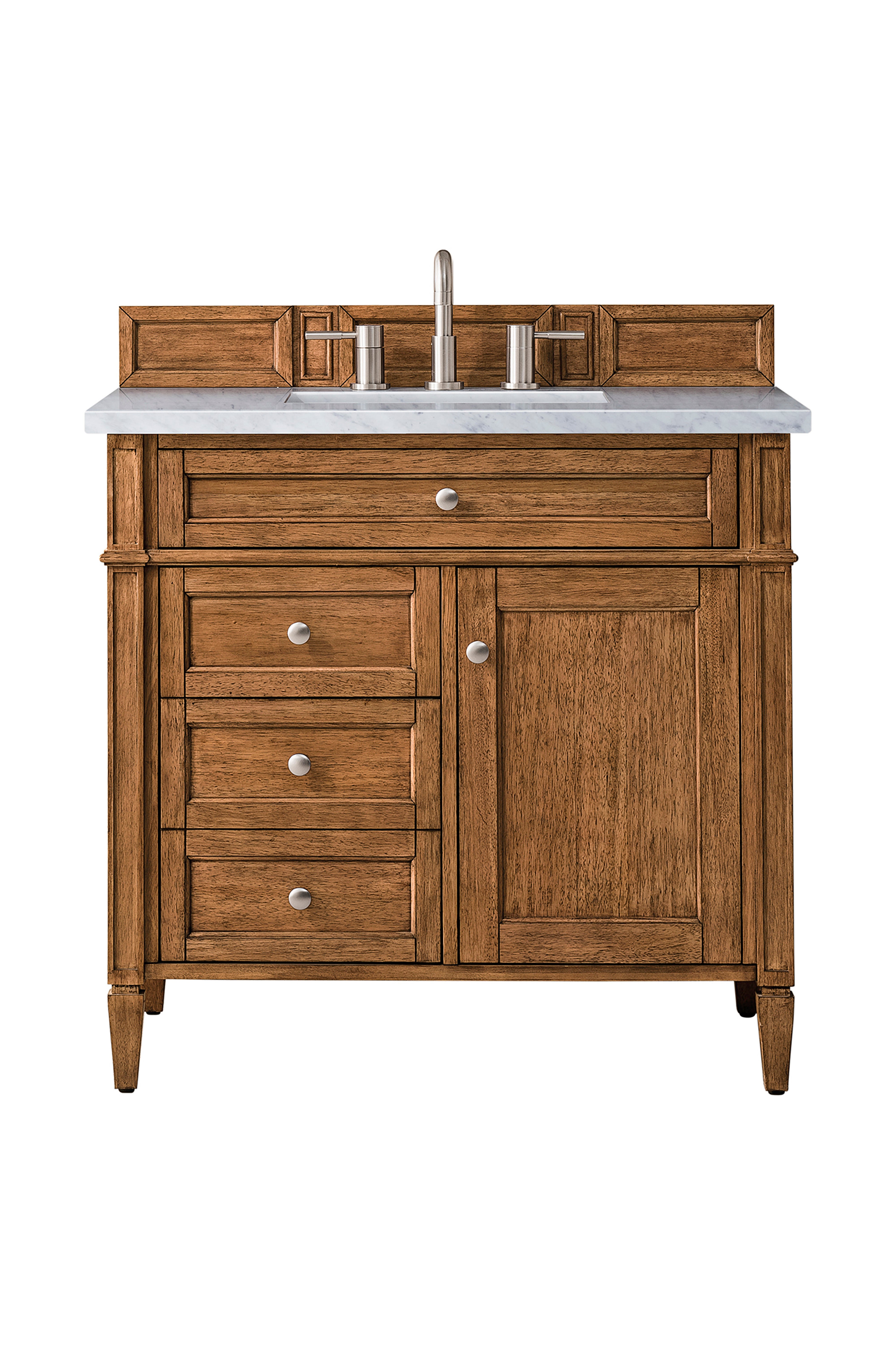 James Martin Vanities Brittany 36" Single Vanity - Saddle Brown