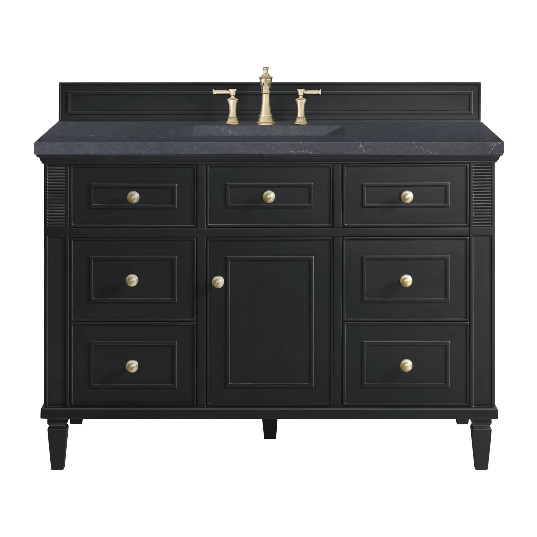 James Martin Lorelai 48" Single Vanity Set - Black Onyx by James Martin Vanities