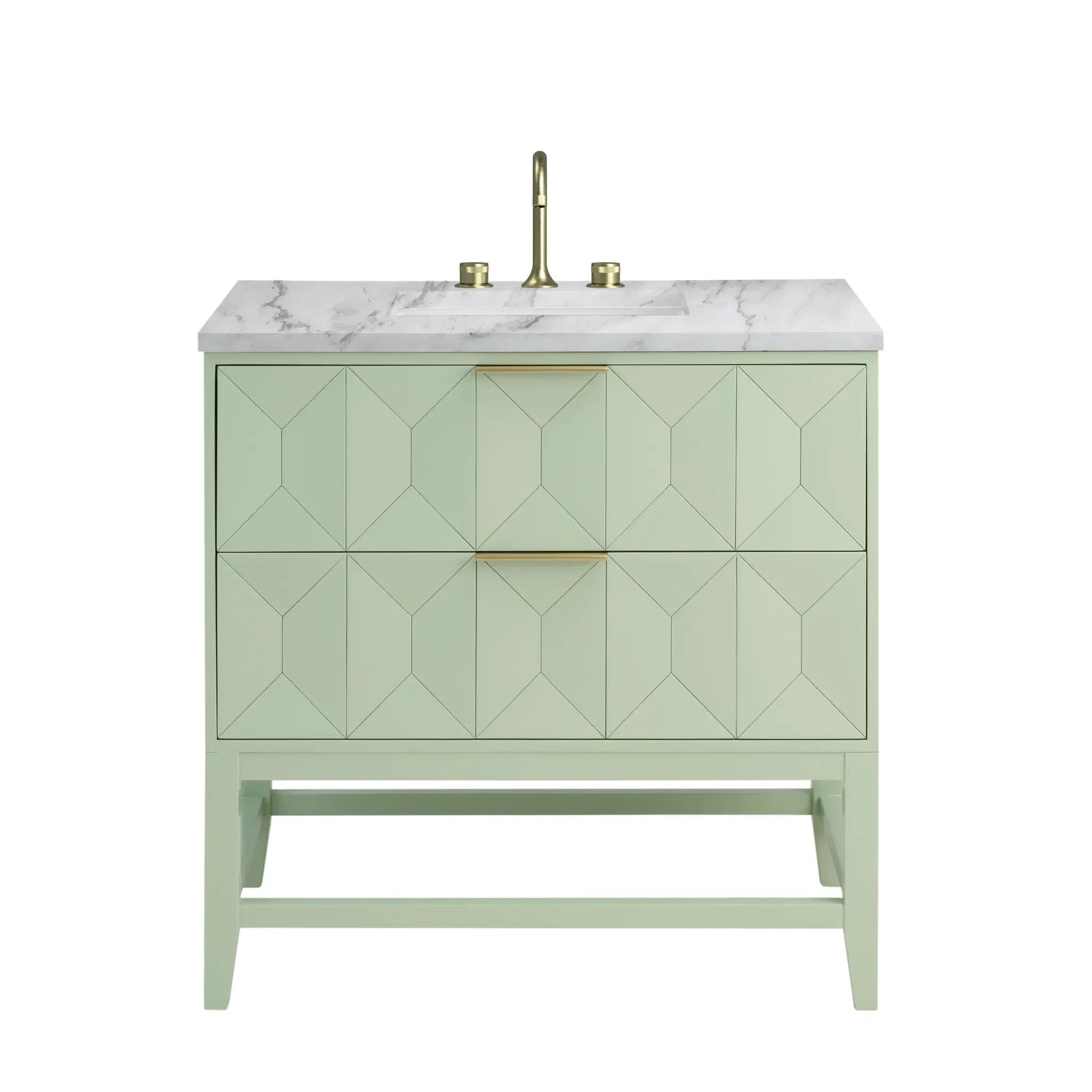 James Martin Emmeline 36" Single Vanity Set - Pistachio by James Martin Vanities
