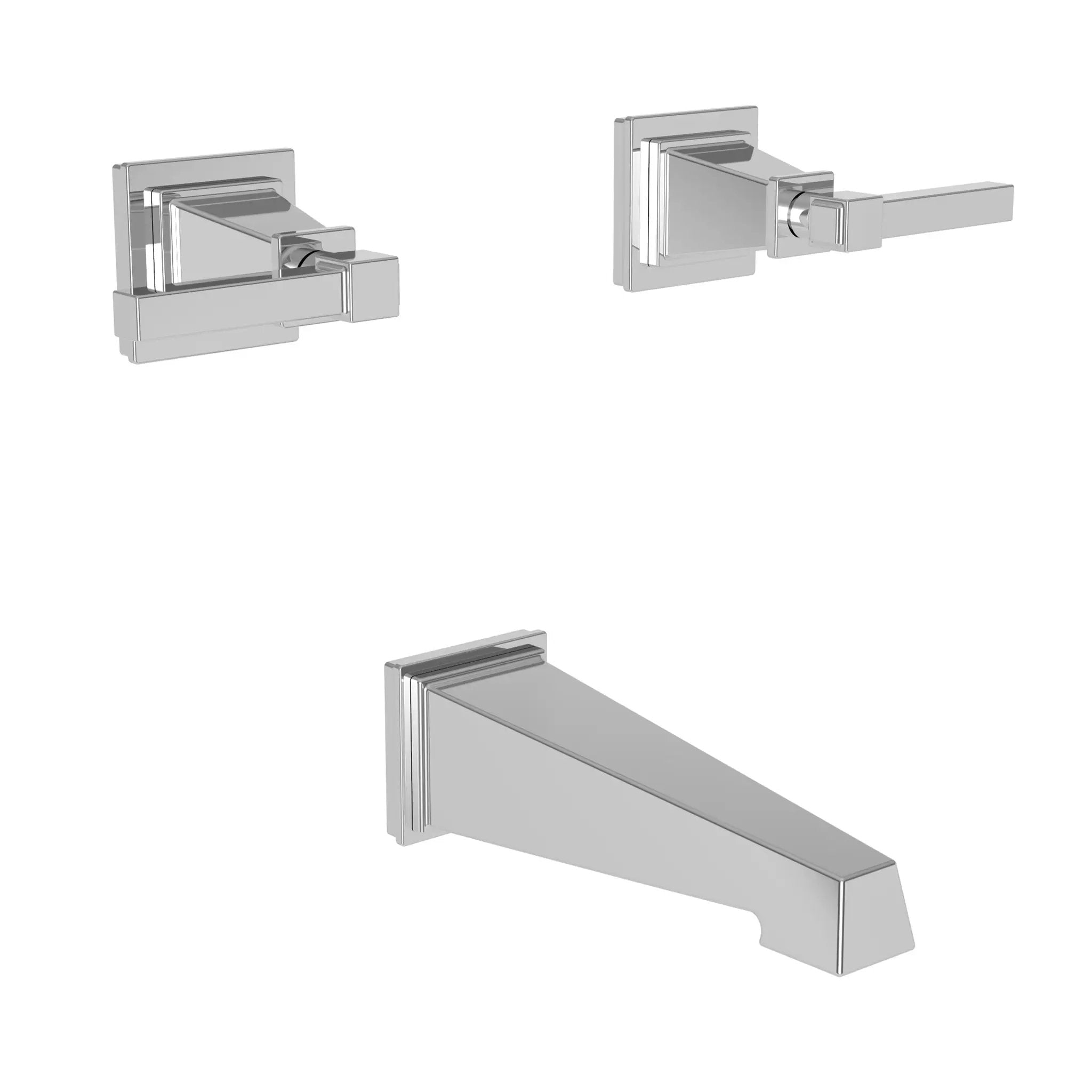 polished chrome tub faucet