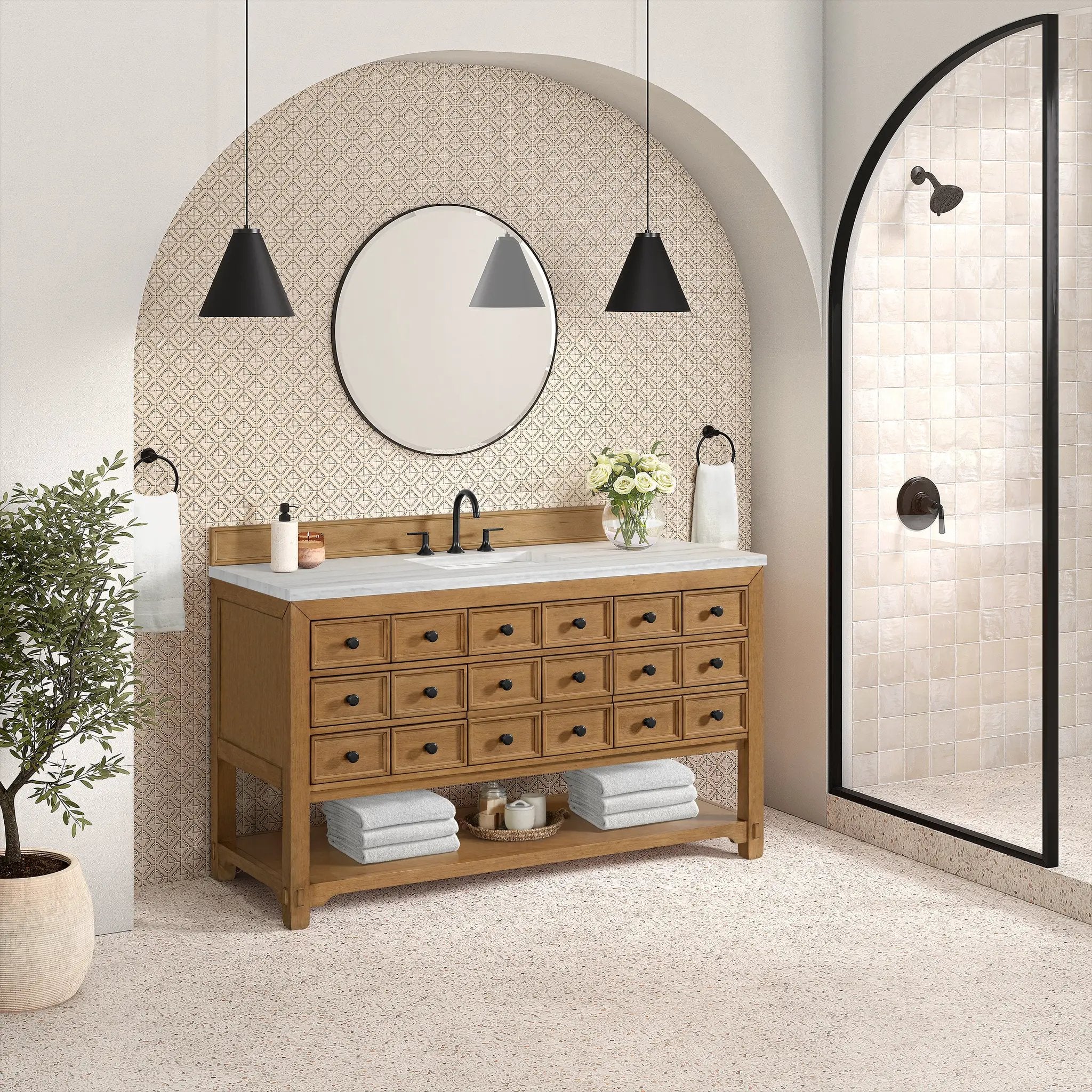 amber birch vanity