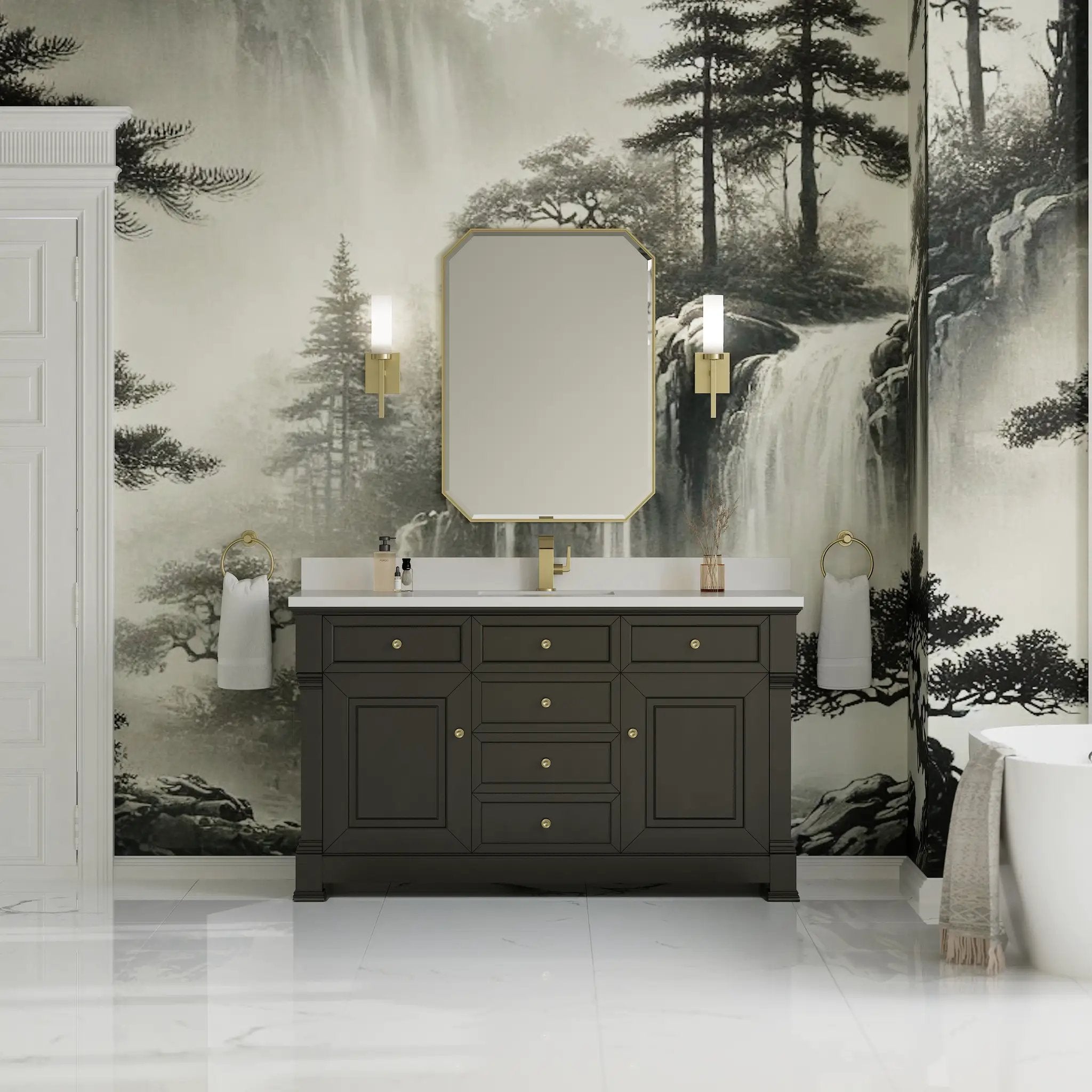 black onyx vanity