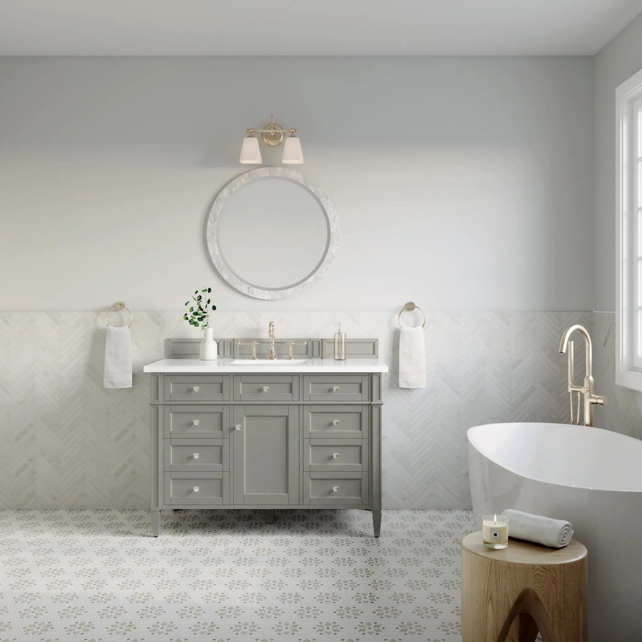 James Martin Brittany 48" Single Vanity Set - Urban Gray by James Martin Vanities