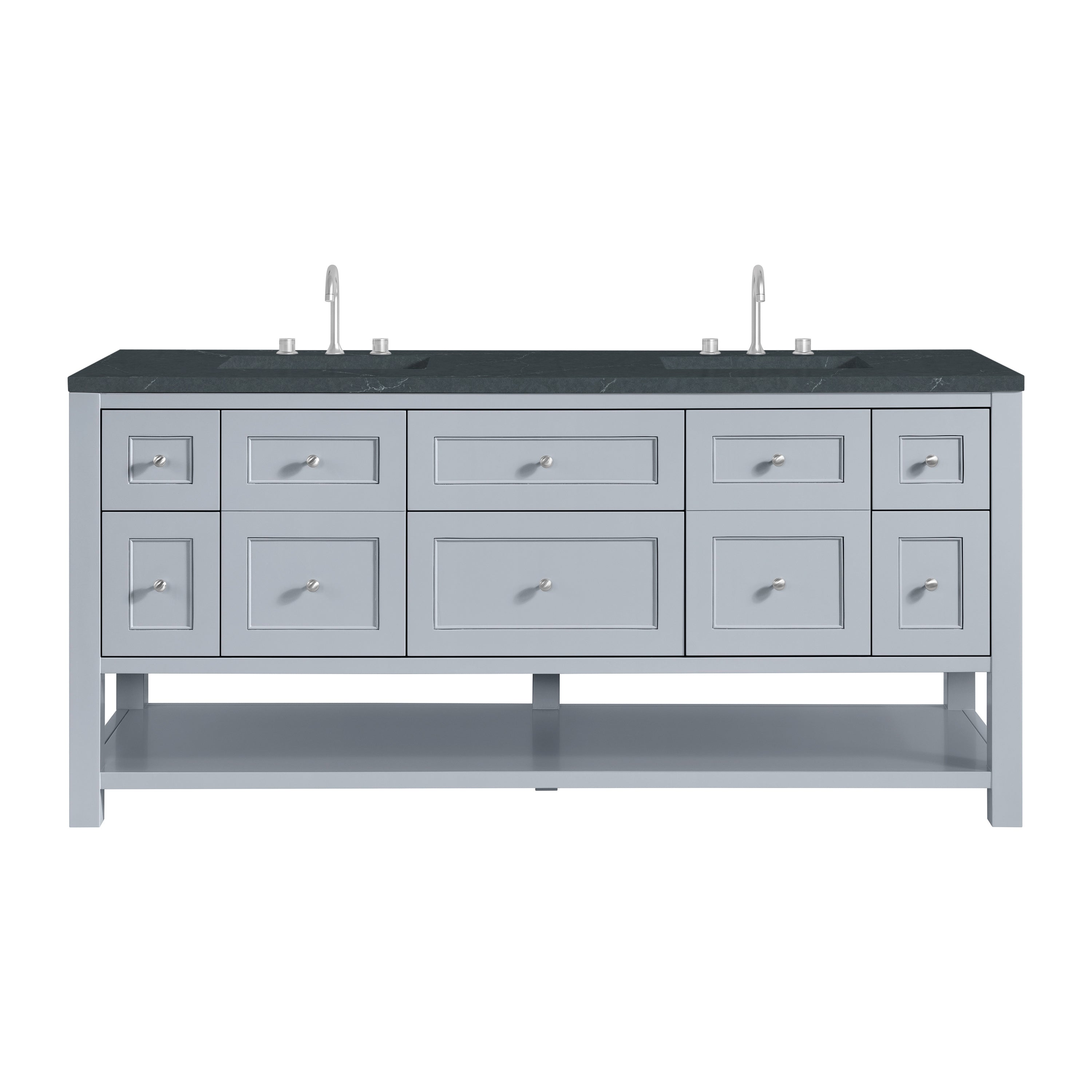 James Martin Vanities Breckenridge 72" Double Vanity - Serenity Blue