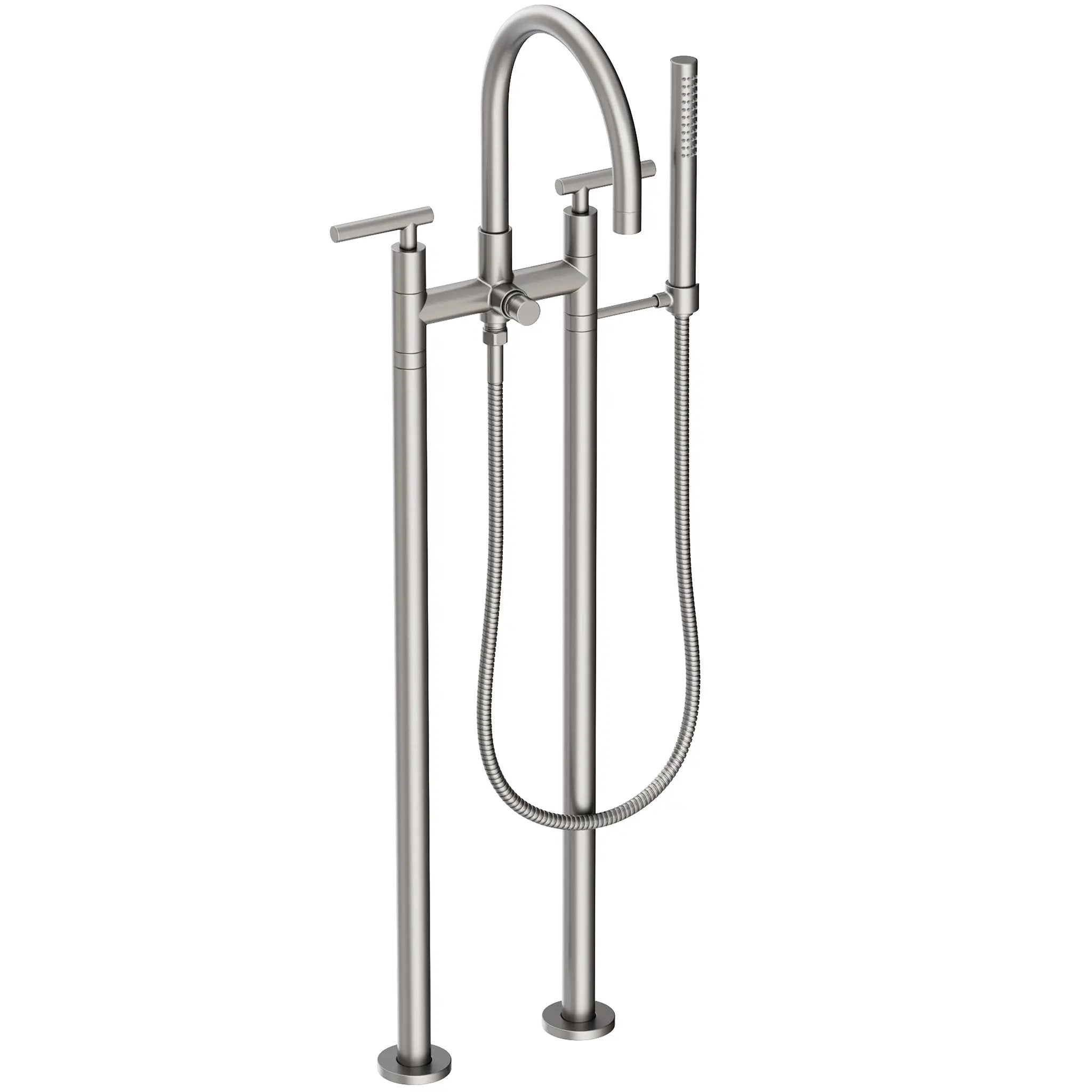 Newport Brass East Linear Exposed Tub & Hand Shower Set w/Risers by Newport Brass