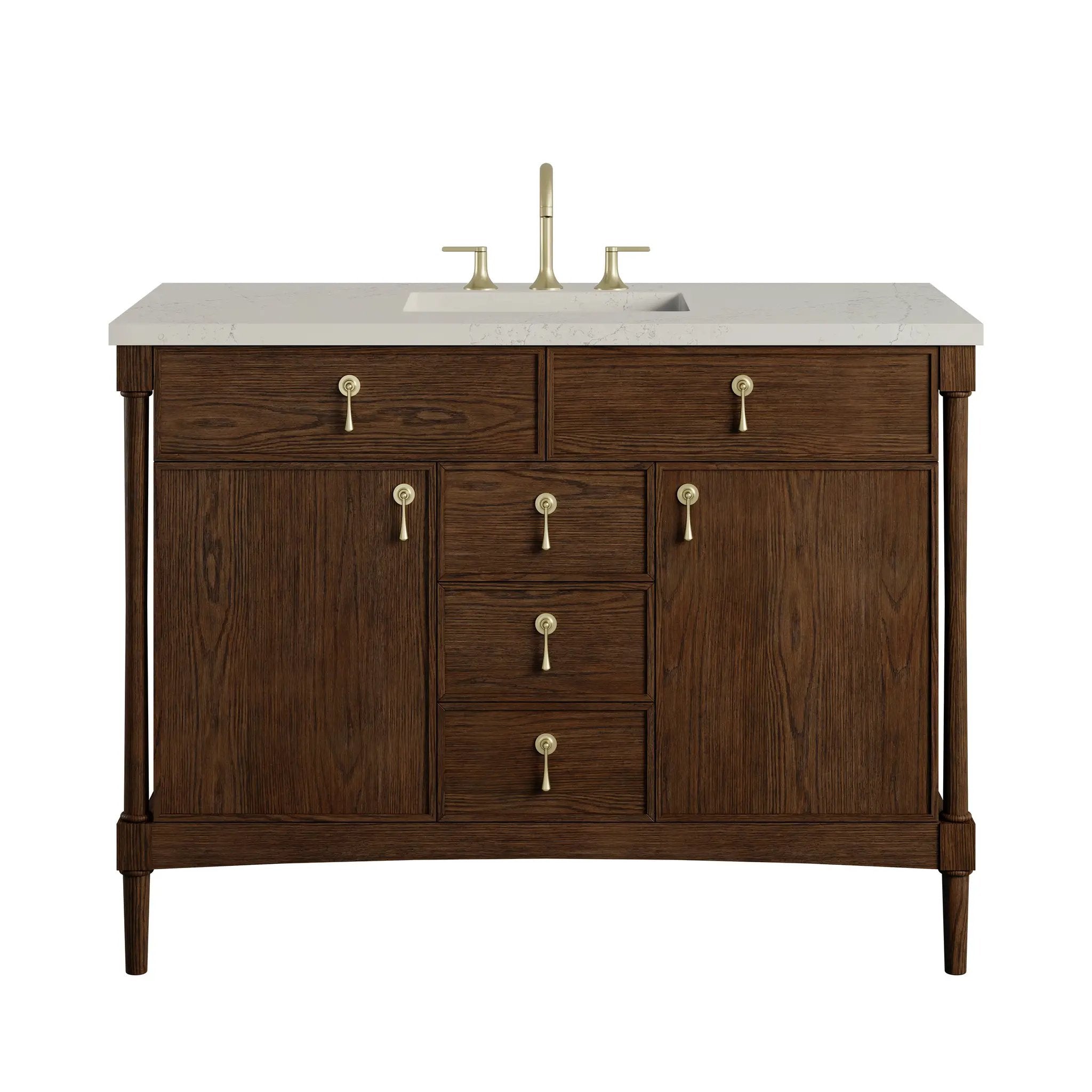 James Martin Kinnsden 48" Single Vanity Set - Sable Oak by James Martin Vanities