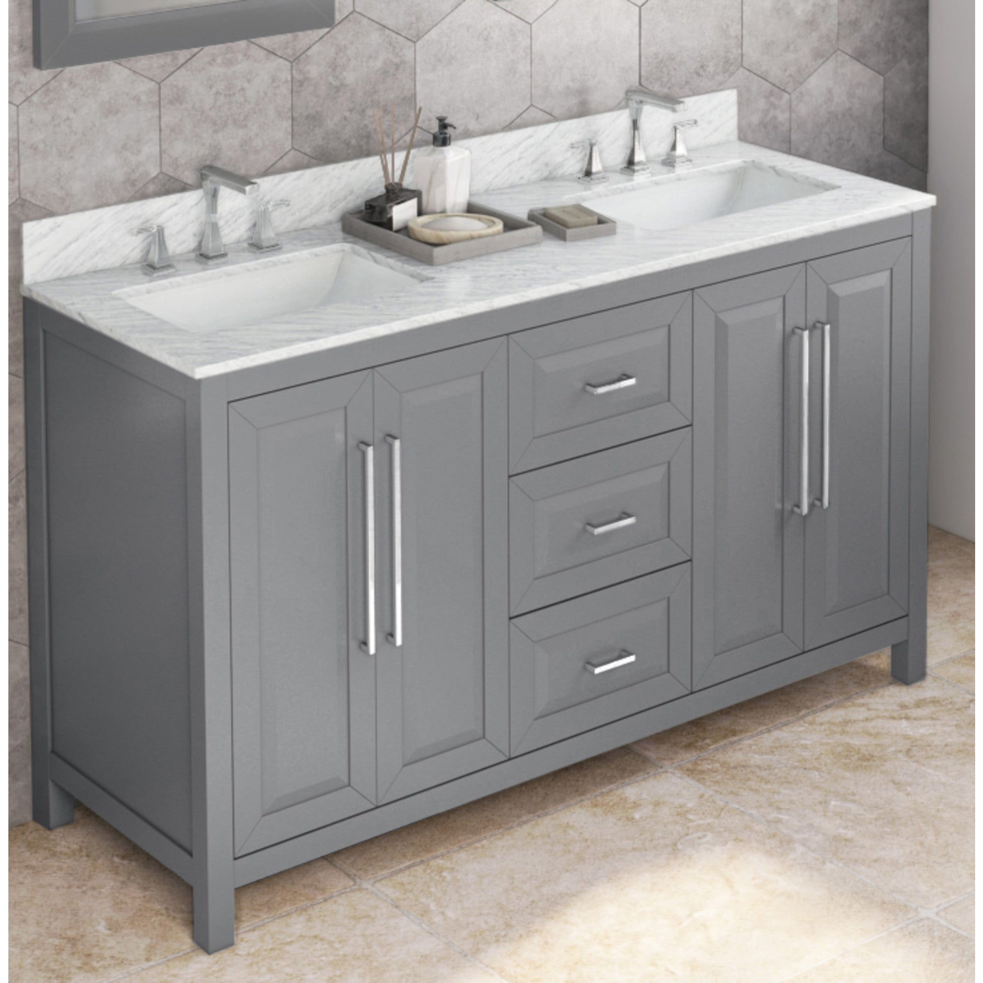 Jeffrey Alexander 60" Cade Vanity Set