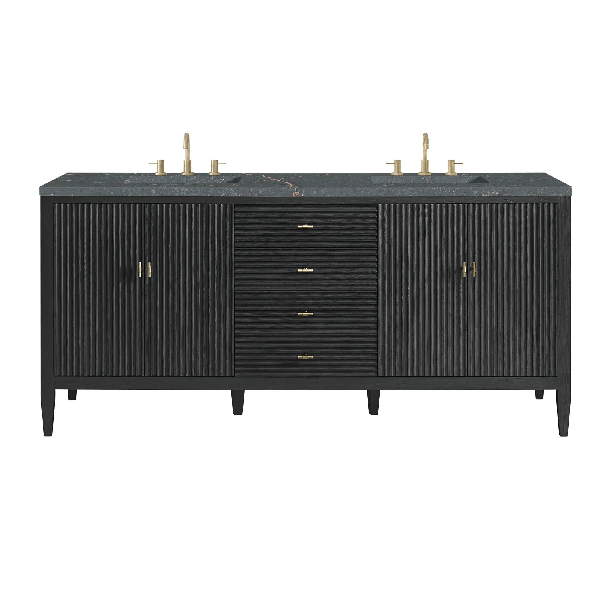 James Martin Myrrin 72" Vanity Set - Carbon Oak by James Martin Vanities